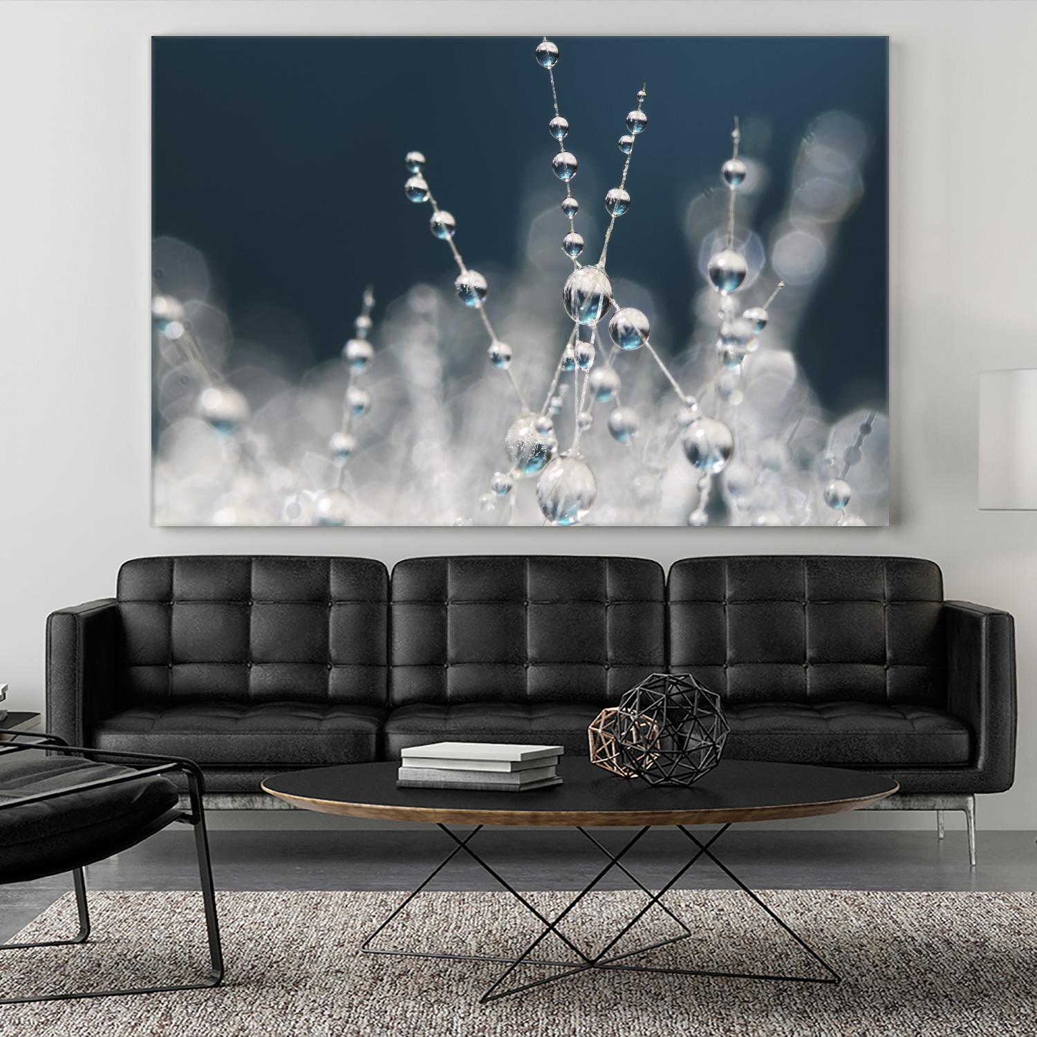 Snow white Ice blue by Sharon Johnstone on GIANT ART - white winter scenes