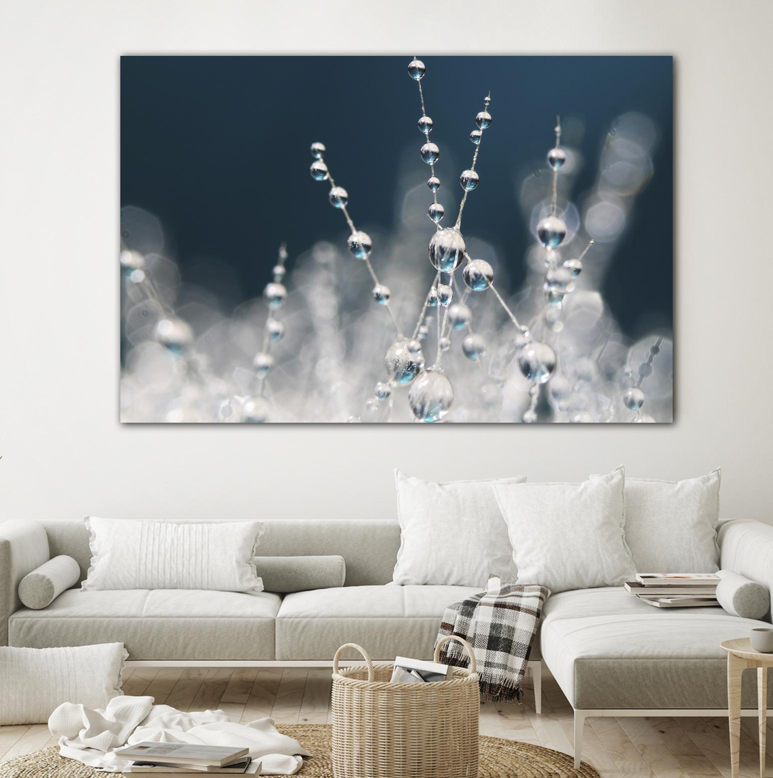 Snow white Ice blue by Sharon Johnstone on GIANT ART - white winter scenes