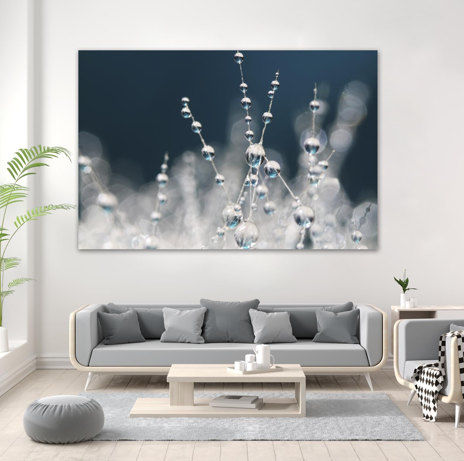 Snow white Ice blue by Sharon Johnstone on GIANT ART - white winter scenes