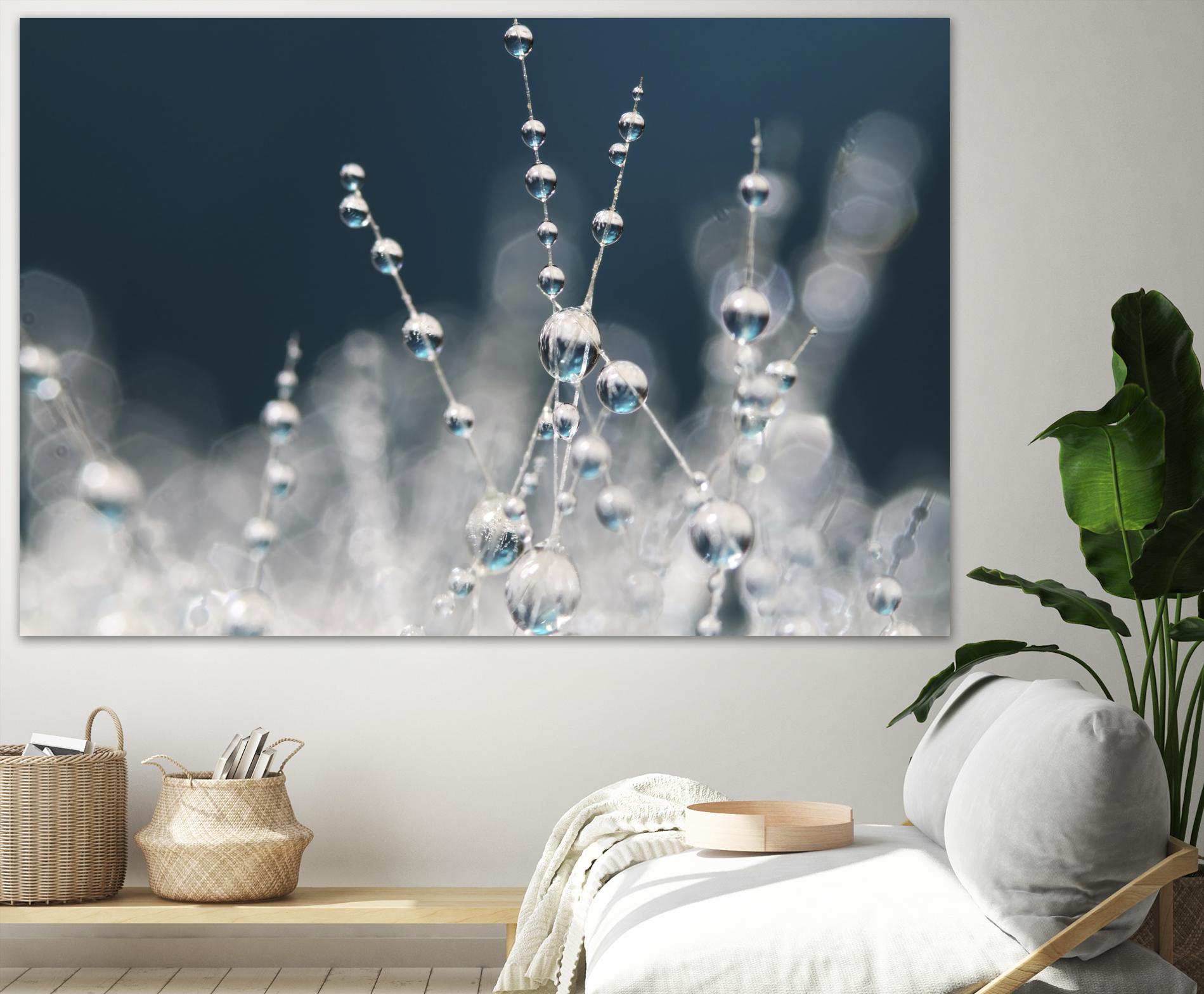 Snow white Ice blue by Sharon Johnstone on GIANT ART - white winter scenes