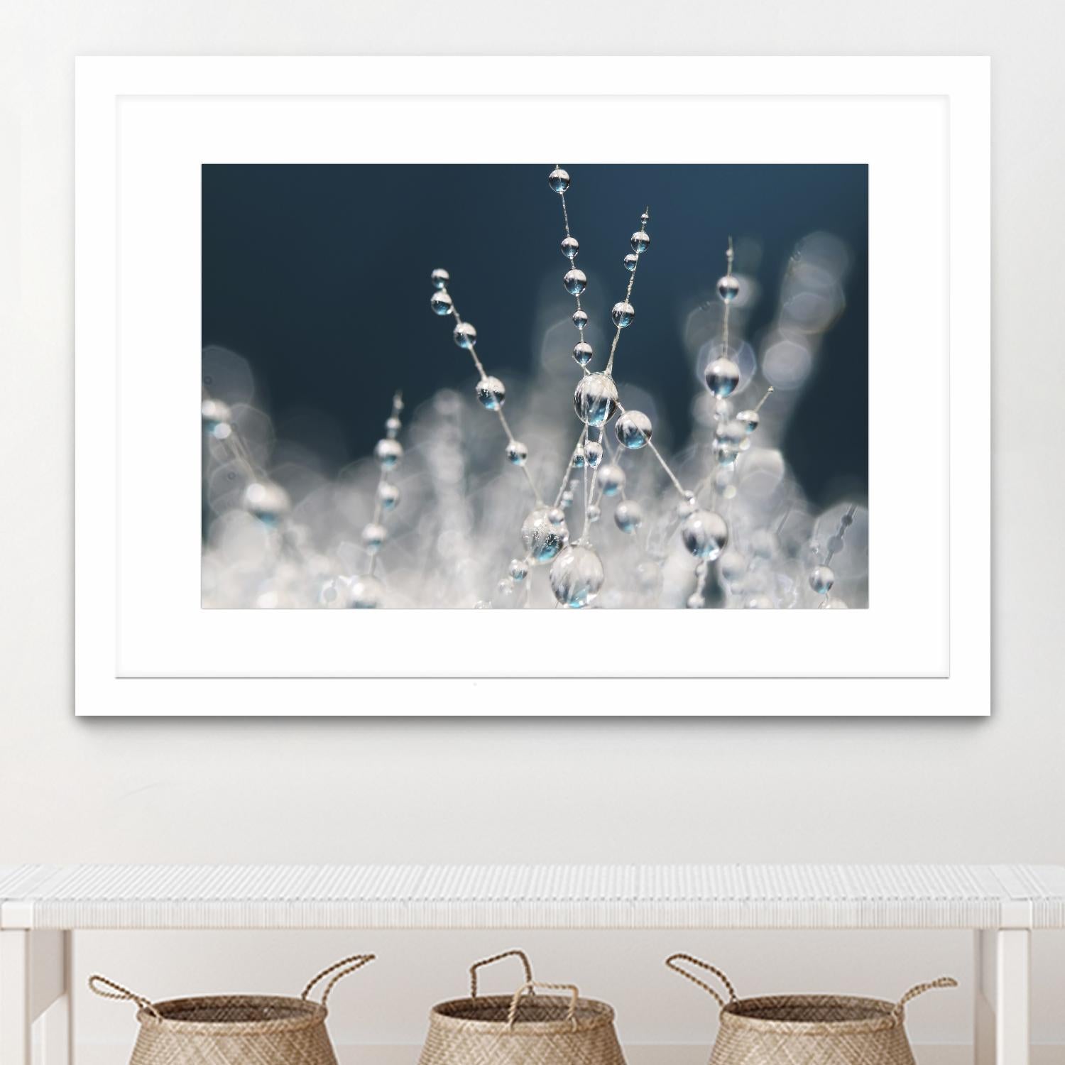 Snow white Ice blue by Sharon Johnstone on GIANT ART - white winter scenes
