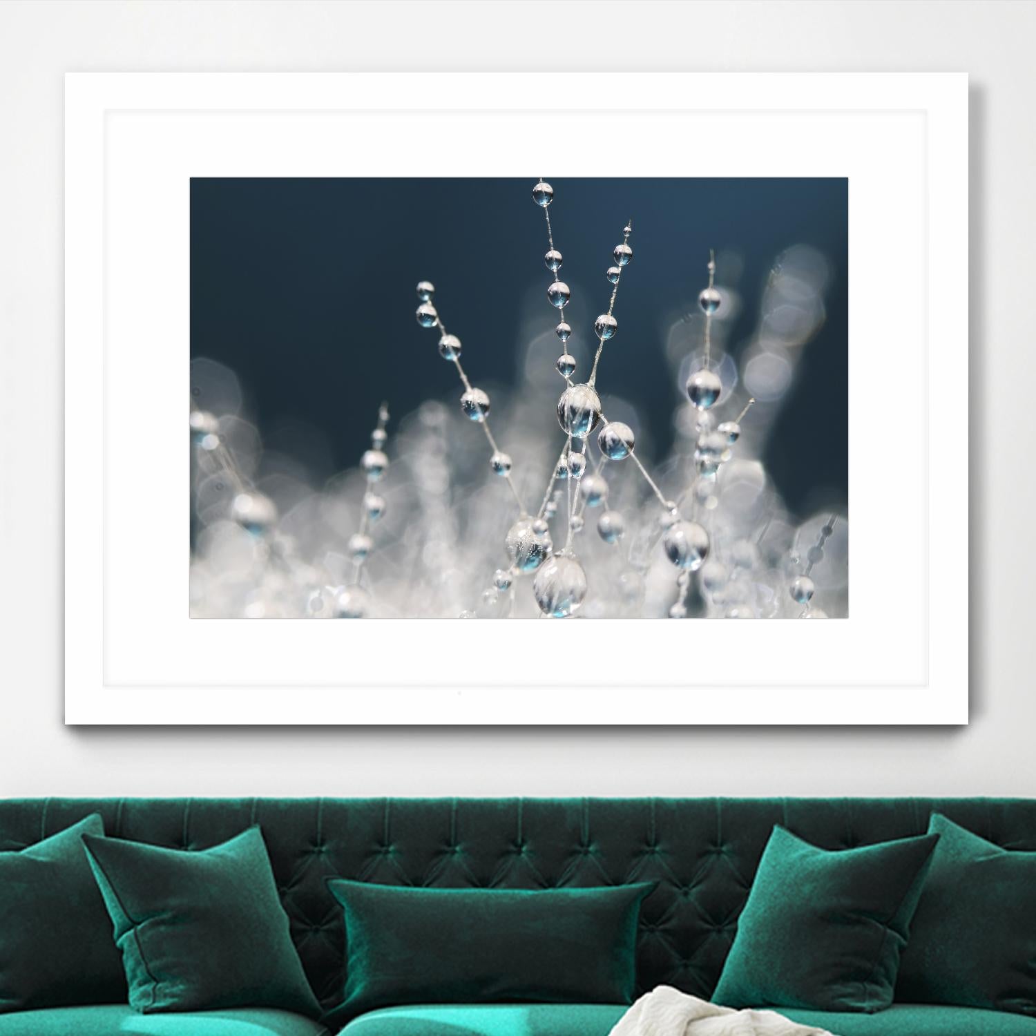 Snow white Ice blue by Sharon Johnstone on GIANT ART - white winter scenes