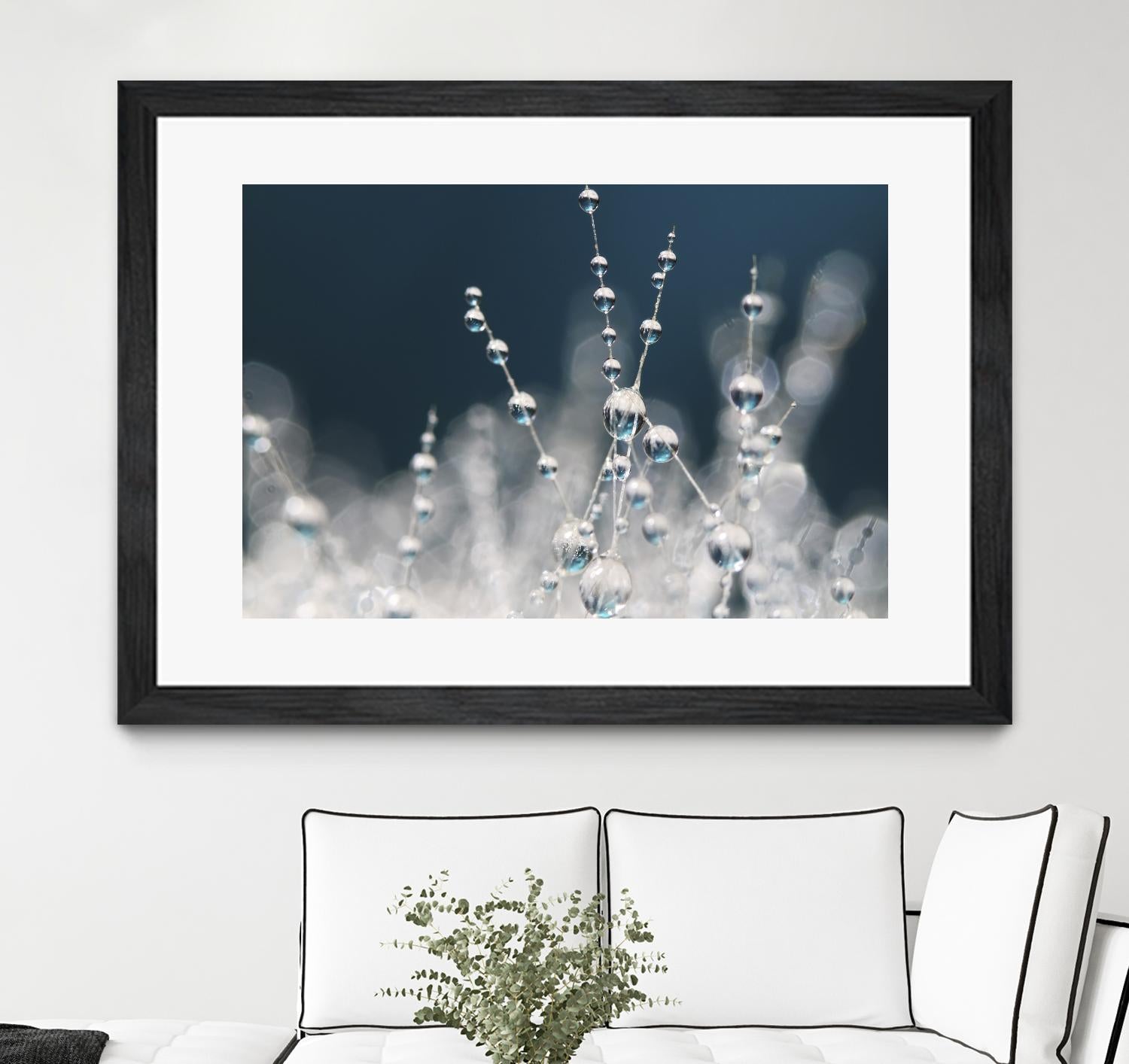 Snow white Ice blue by Sharon Johnstone on GIANT ART - white winter scenes