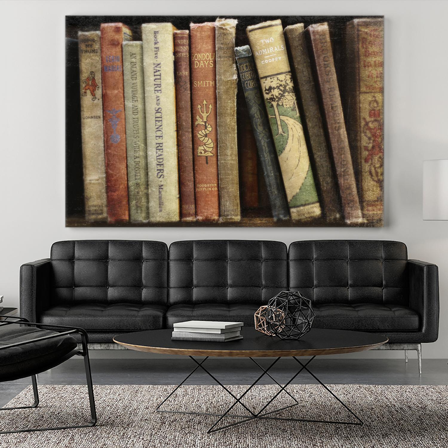 Vintage Book Collection III by Sylvia Cook on GIANT ART - white leisure