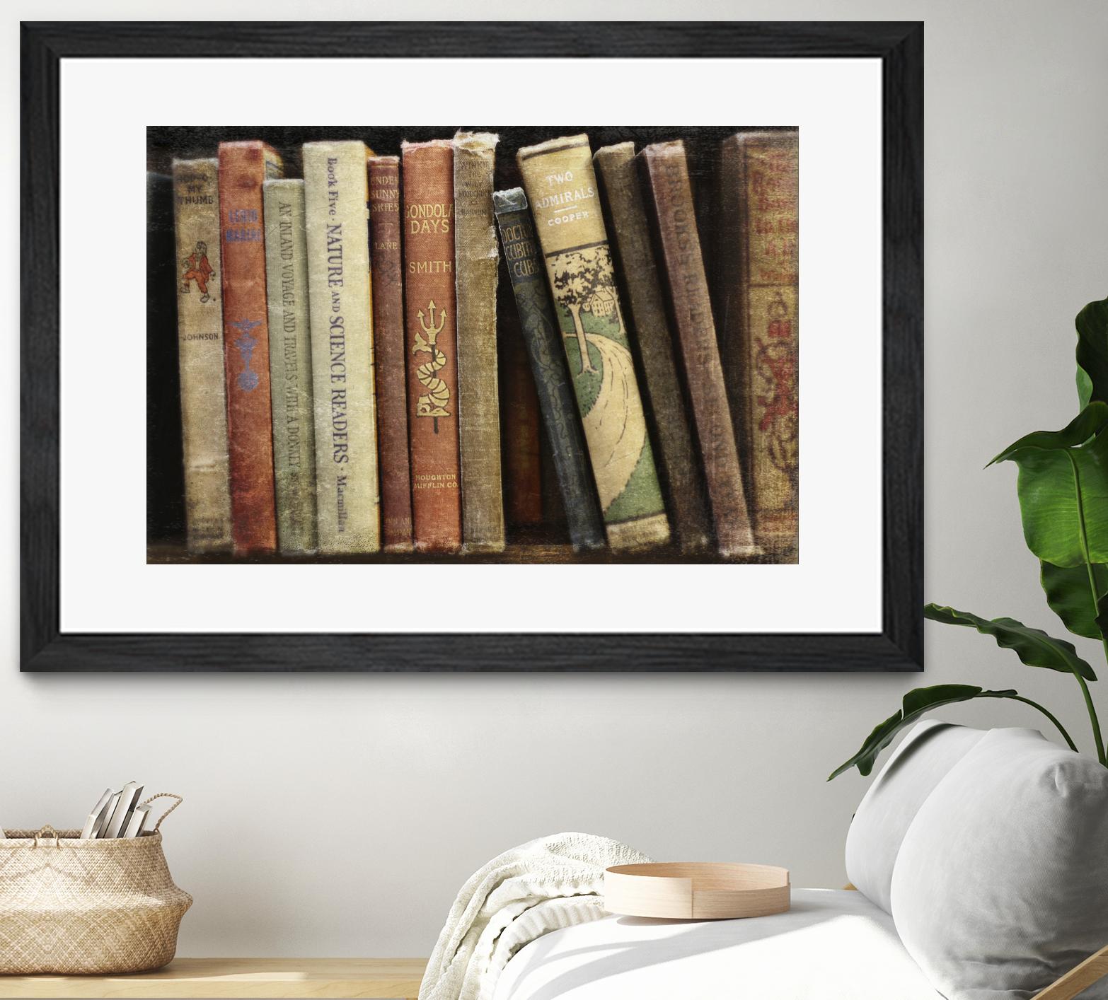 Vintage Book Collection III by Sylvia Cook on GIANT ART - white leisure