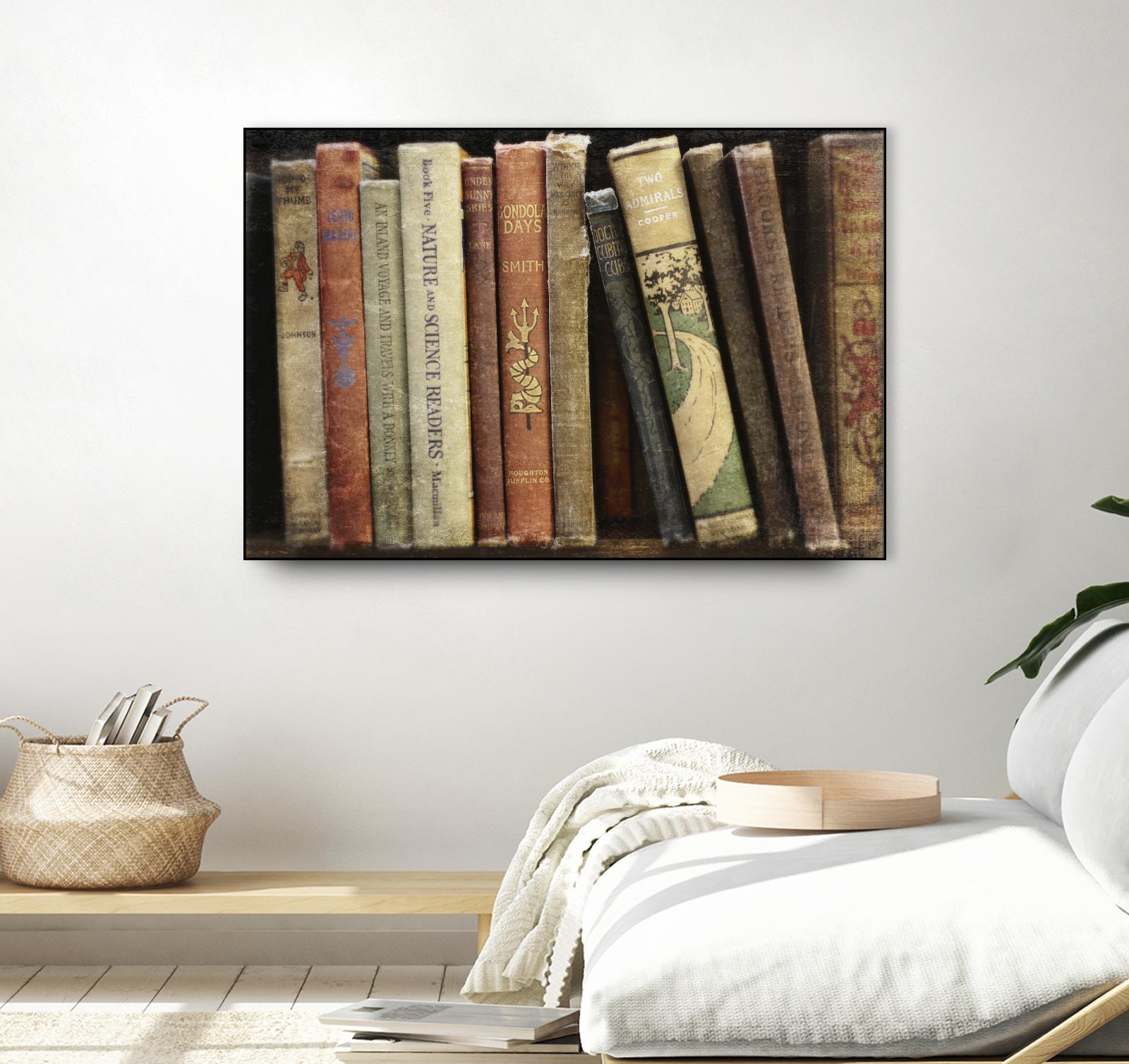 Vintage Book Collection III by Sylvia Cook on GIANT ART - white leisure