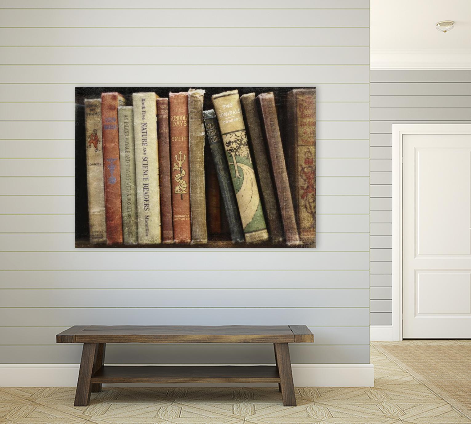 Vintage Book Collection III by Sylvia Cook on GIANT ART - white leisure