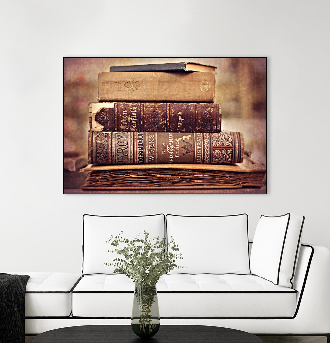 Vintage Book Collection IV by Sylvia Cook on GIANT ART - velvet leisure