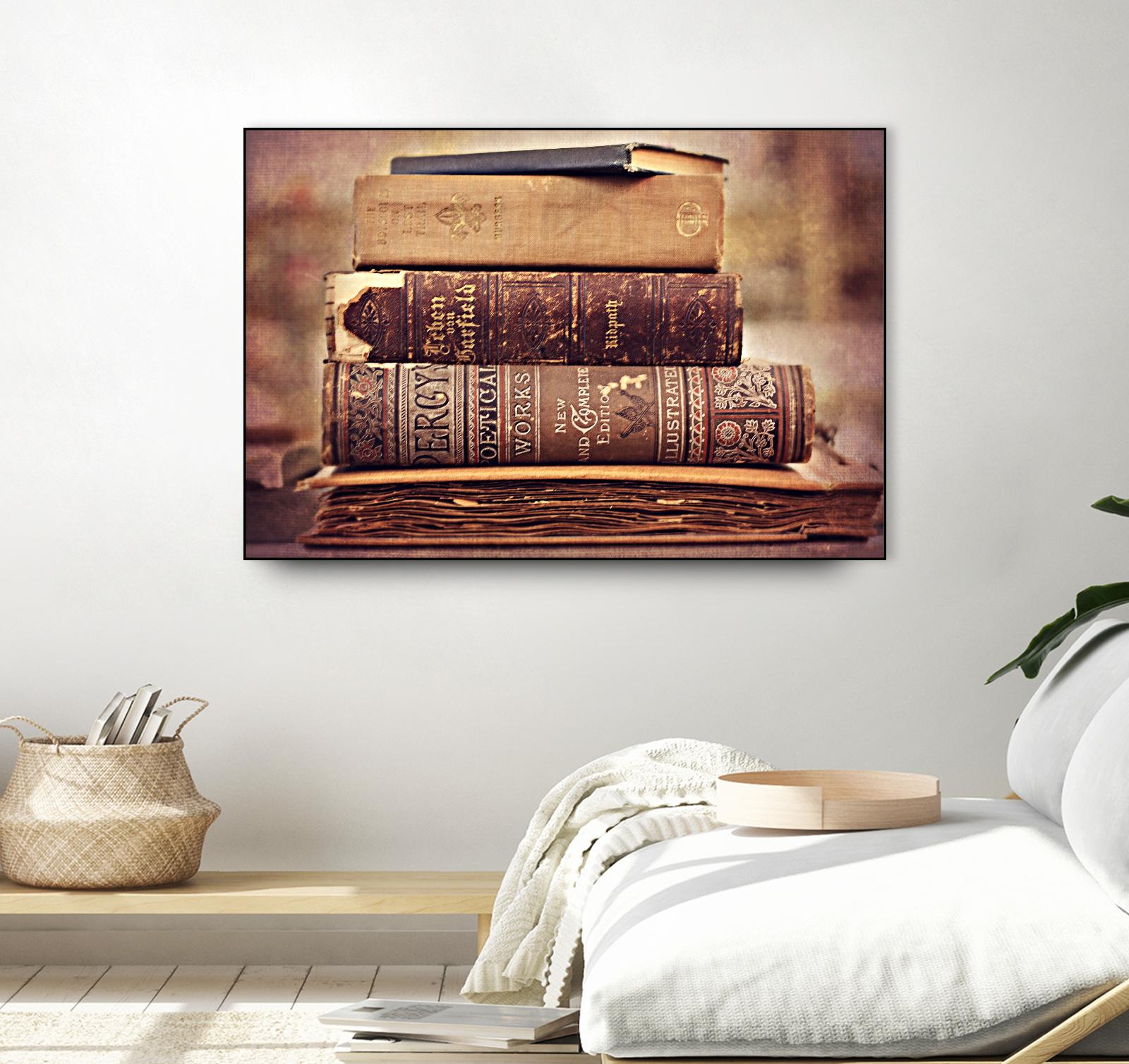 Vintage Book Collection IV by Sylvia Cook on GIANT ART - velvet leisure