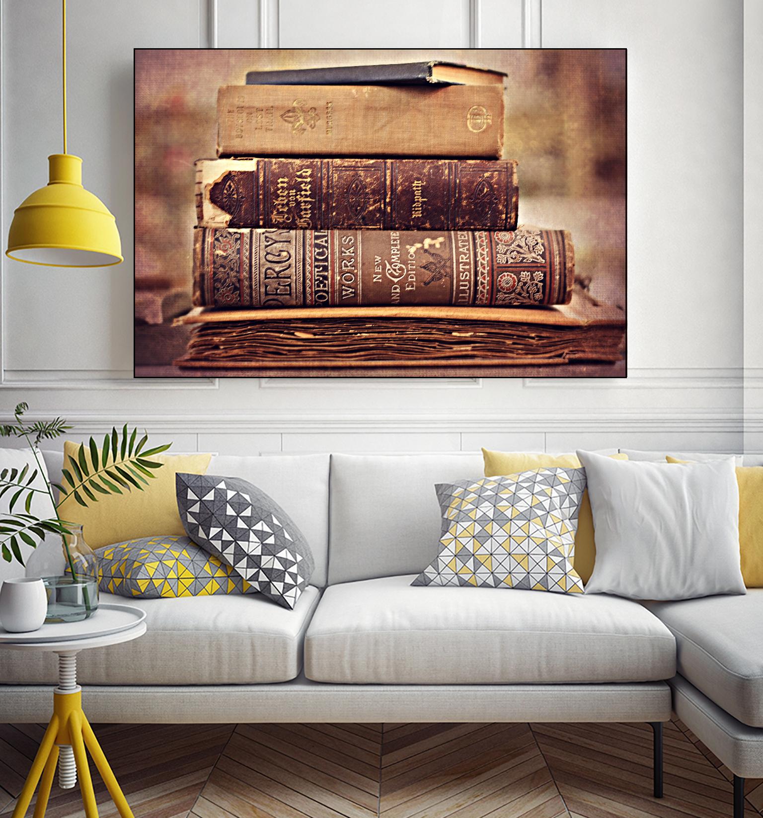 Vintage Book Collection IV by Sylvia Cook on GIANT ART - velvet leisure