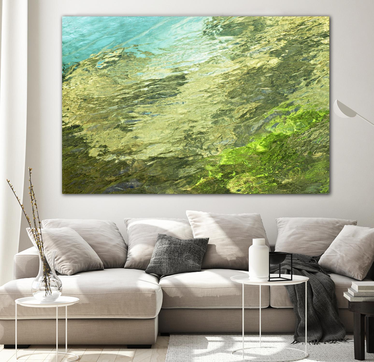 Fontaine Abstract III by Steven Crainford on GIANT ART - green abstract