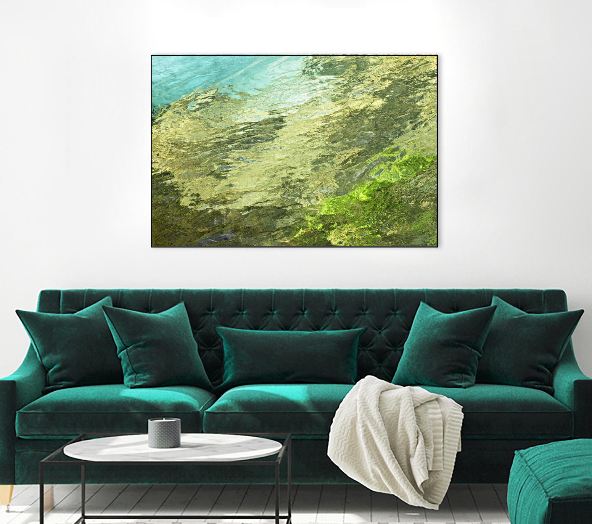 Fontaine Abstract III by Steven Crainford on GIANT ART - green abstract