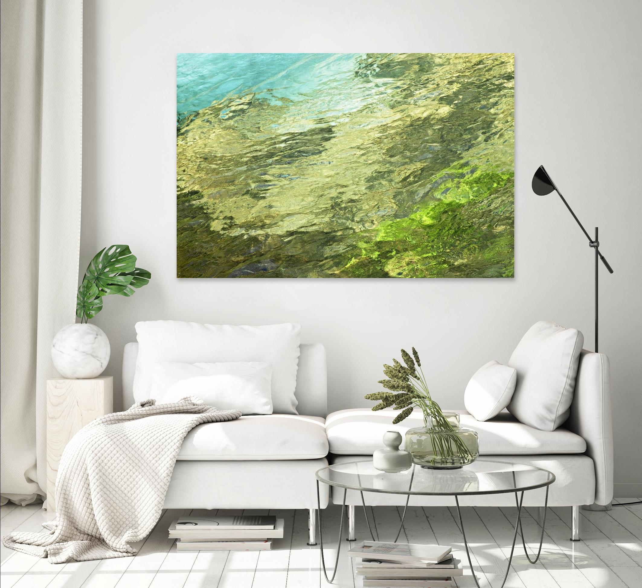 Fontaine Abstract III by Steven Crainford on GIANT ART - green abstract