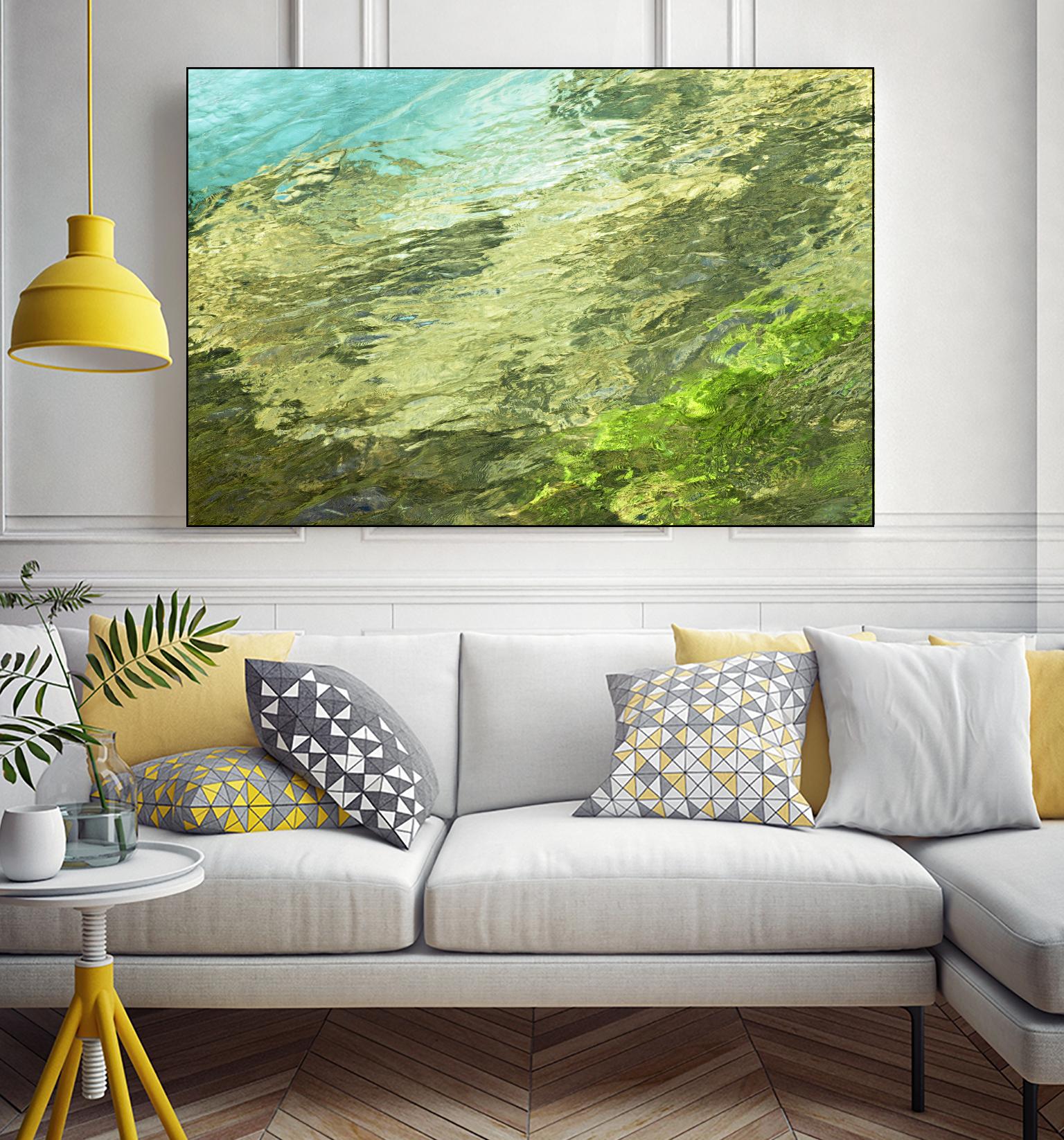 Fontaine Abstract III by Steven Crainford on GIANT ART - green abstract