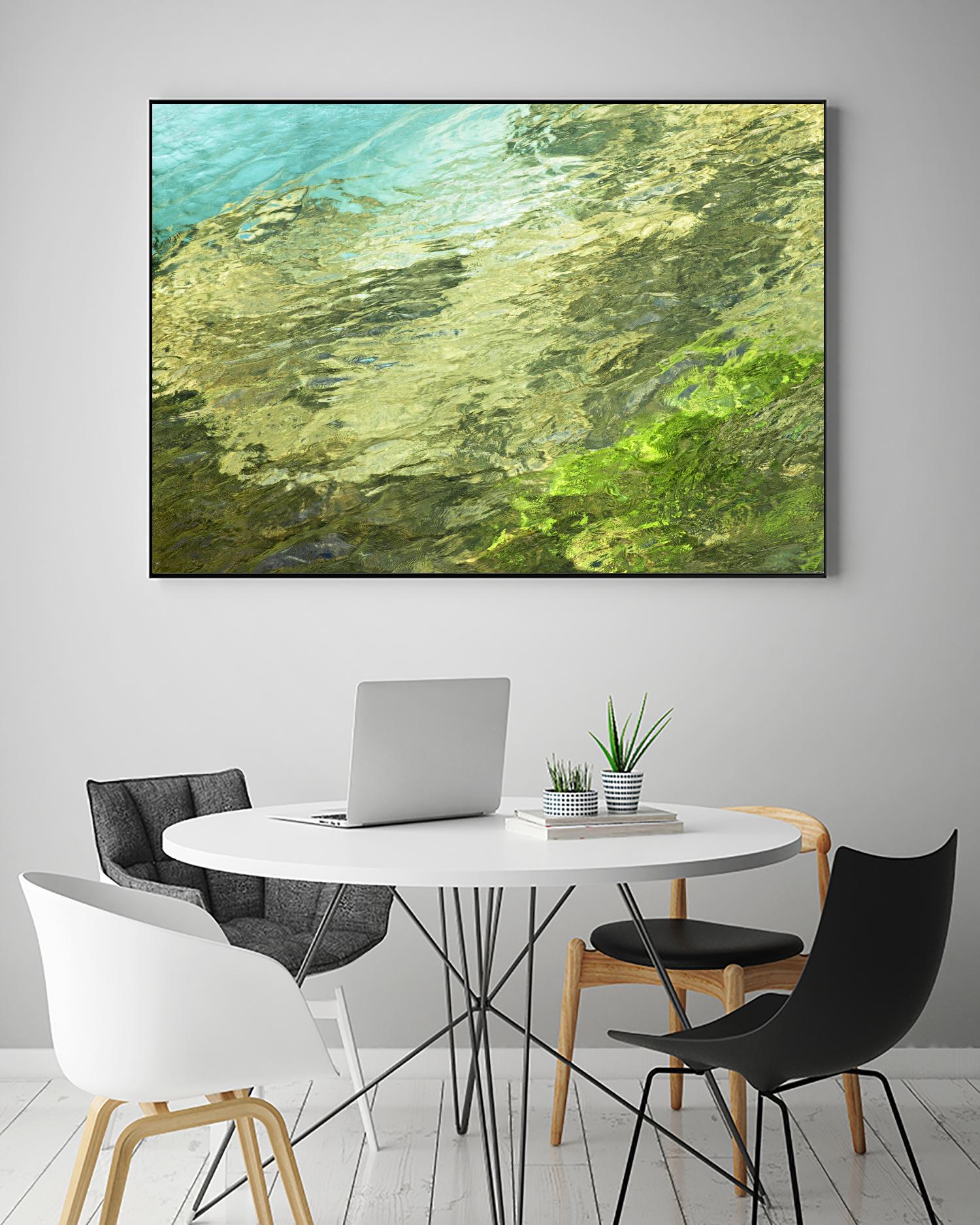 Fontaine Abstract III by Steven Crainford on GIANT ART - green abstract