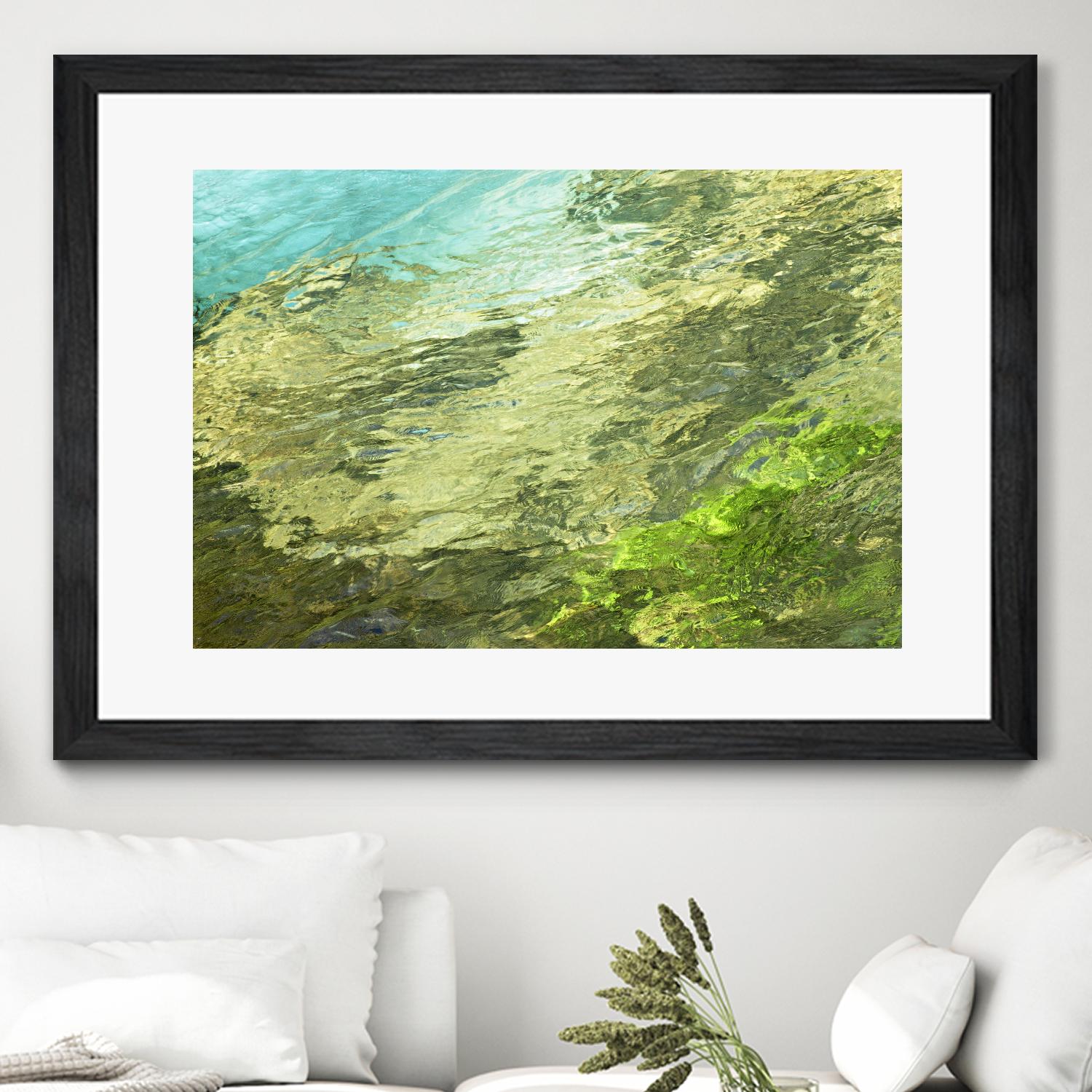 Fontaine Abstract III by Steven Crainford on GIANT ART - green abstract