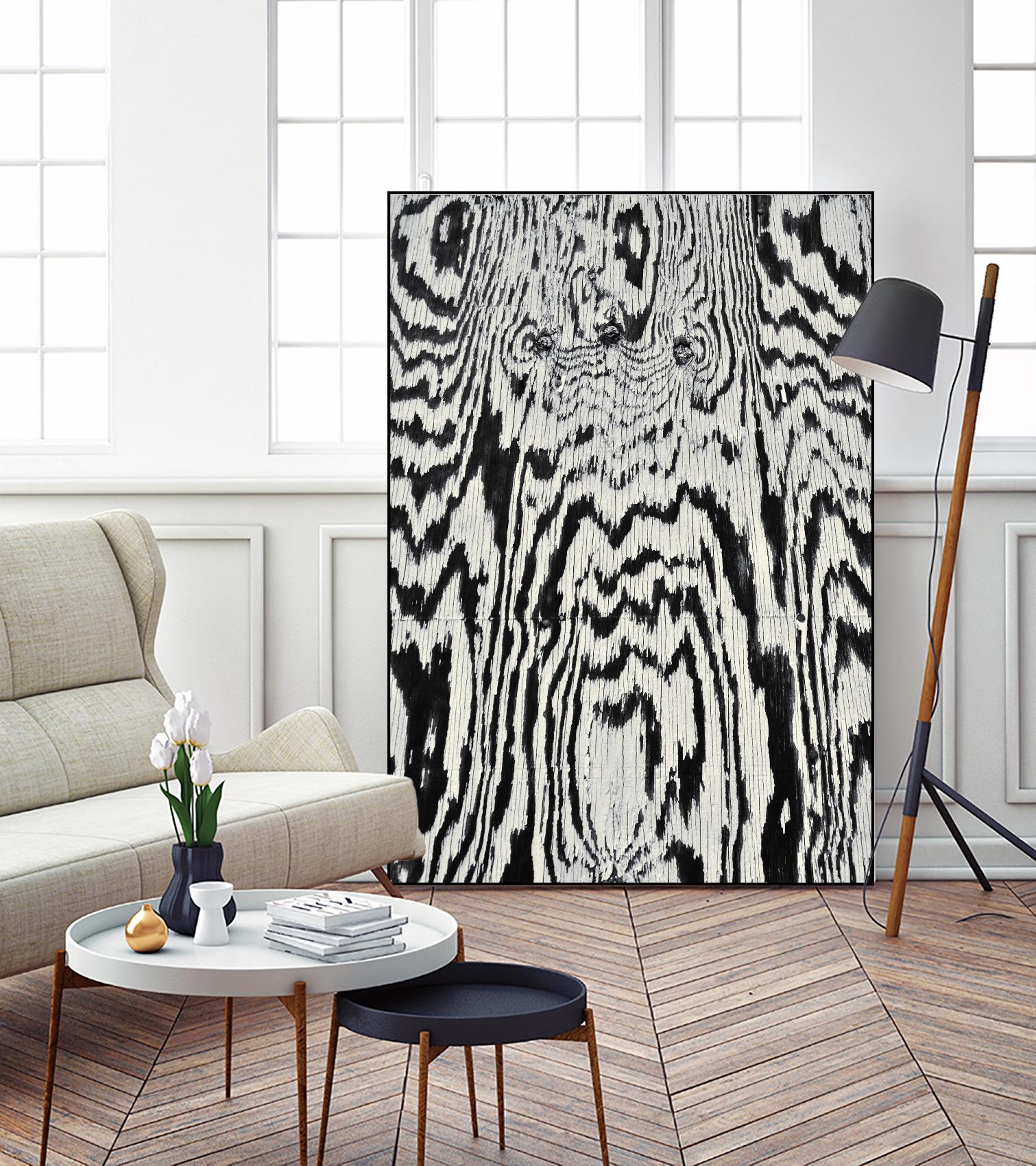 Zebra by Caleb Troy on GIANT ART - white abstract
