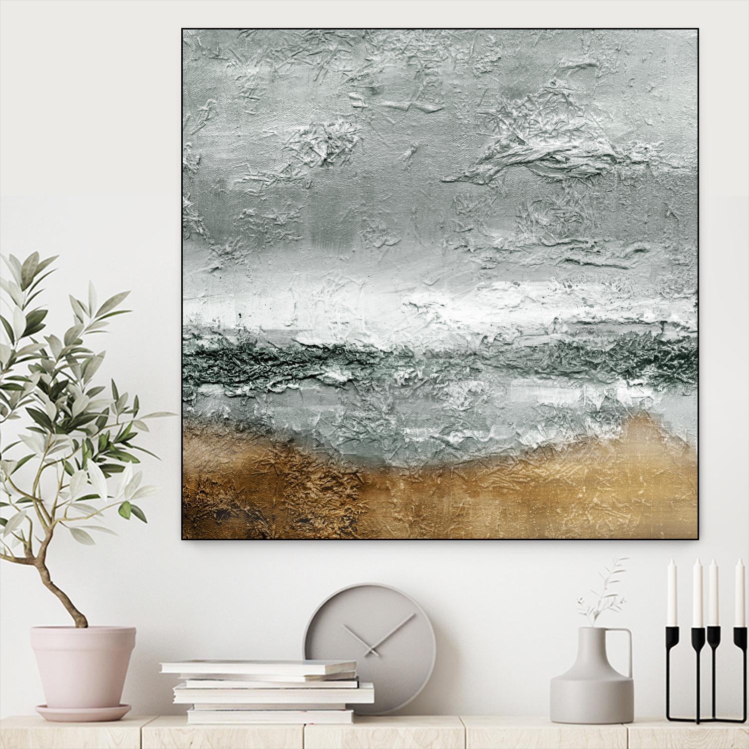 Sunset by Wendy Kroeker on GIANT ART - grey abstract