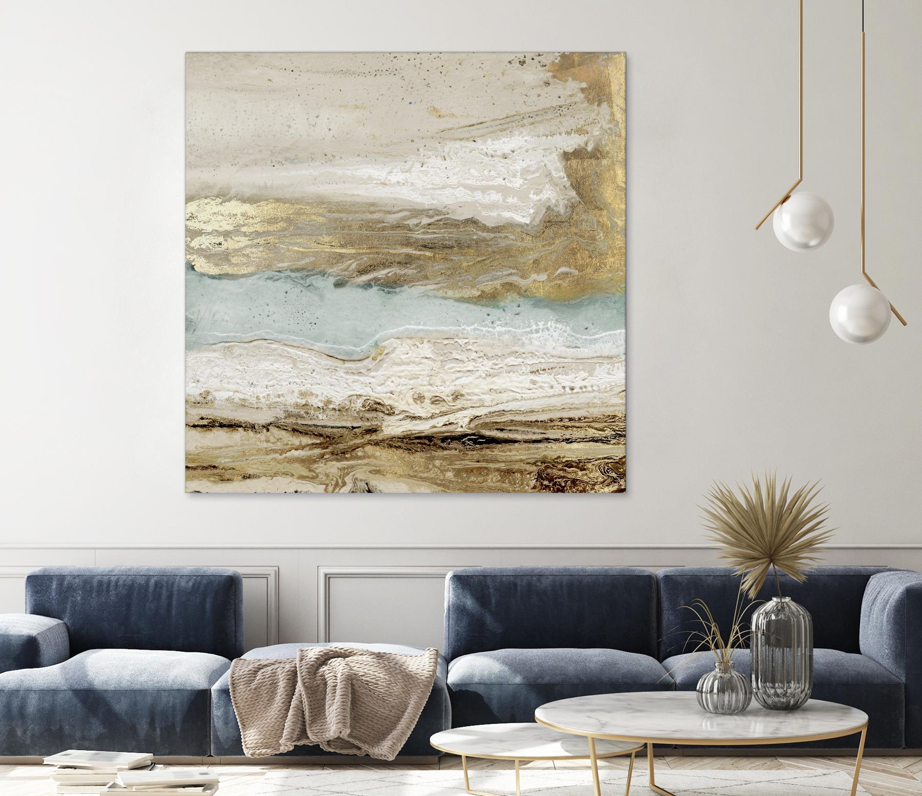 Playa Secreto II by Wendy Kroeker on GIANT ART - beige abstract