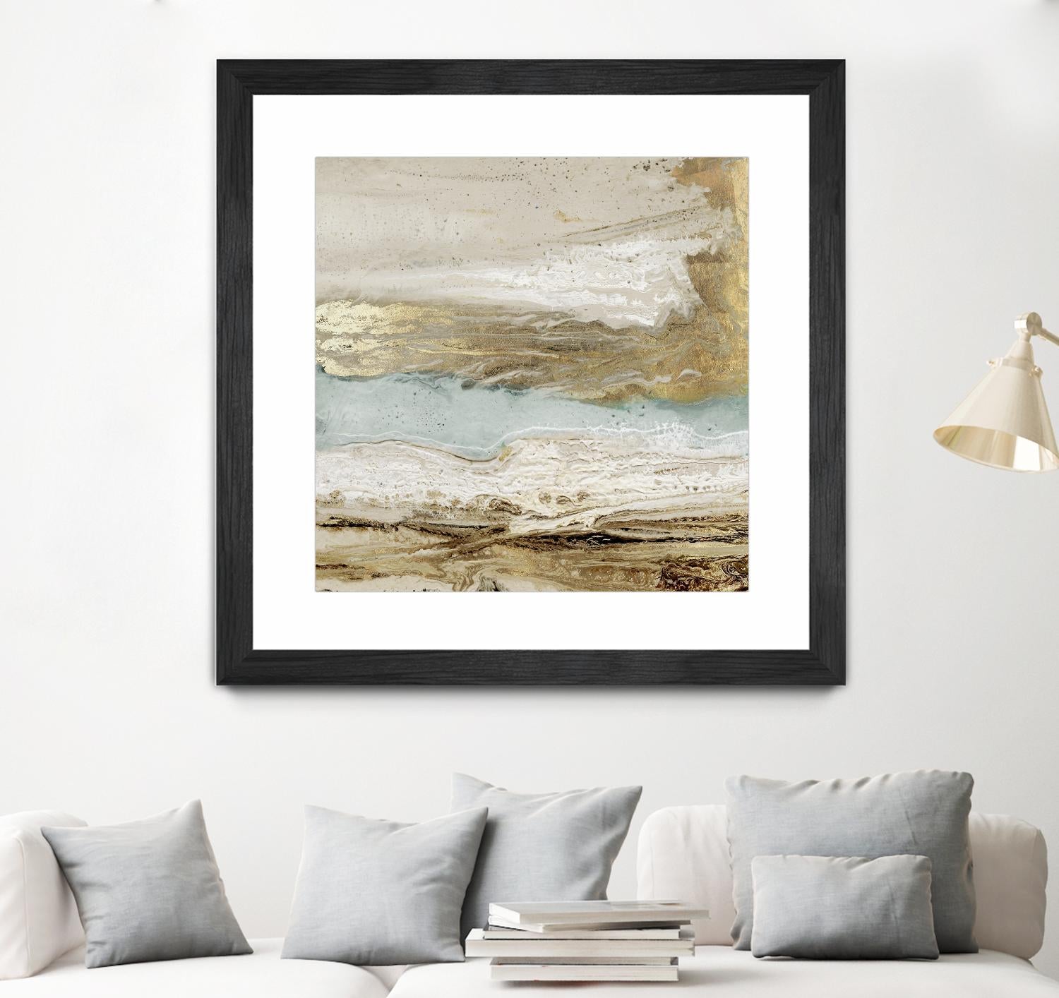 Playa Secreto II by Wendy Kroeker on GIANT ART - beige abstract