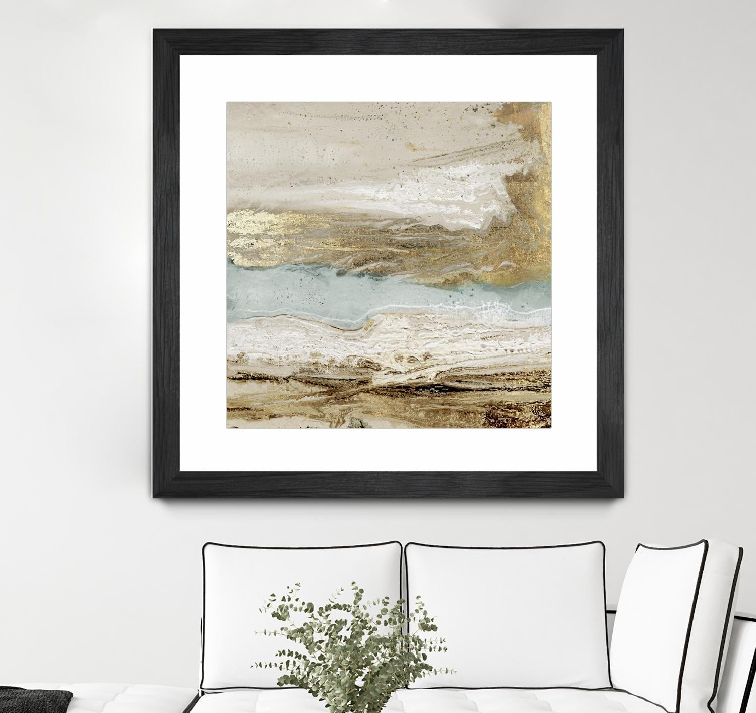Playa Secreto II by Wendy Kroeker on GIANT ART - beige abstract