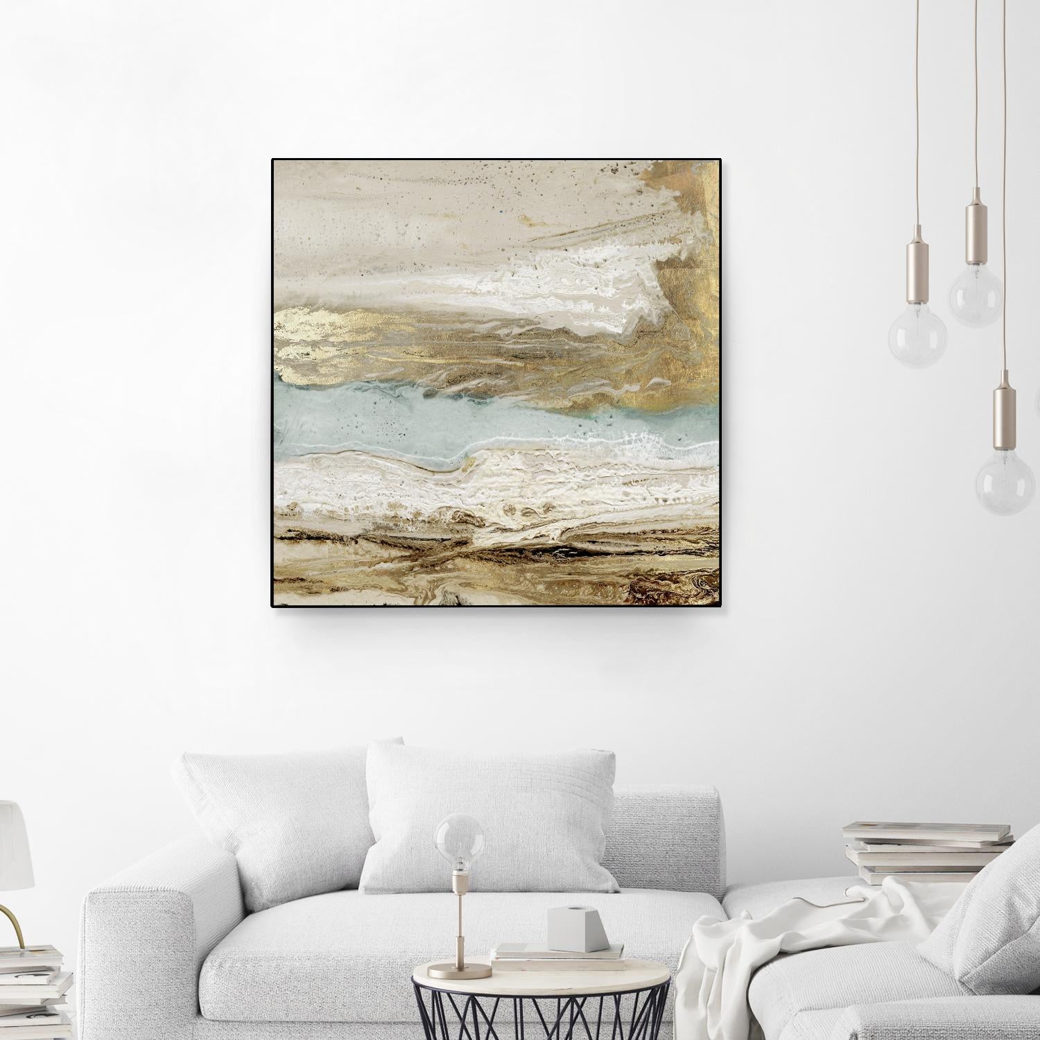 Playa Secreto II by Wendy Kroeker on GIANT ART - beige abstract