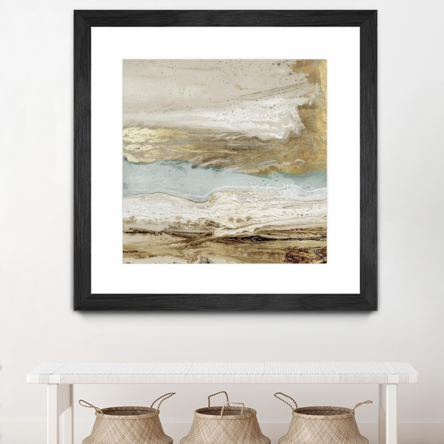 Playa Secreto II by Wendy Kroeker on GIANT ART - beige abstract