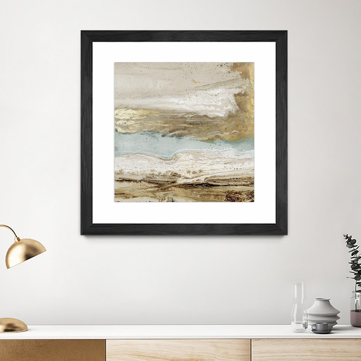 Playa Secreto II by Wendy Kroeker on GIANT ART - beige abstract