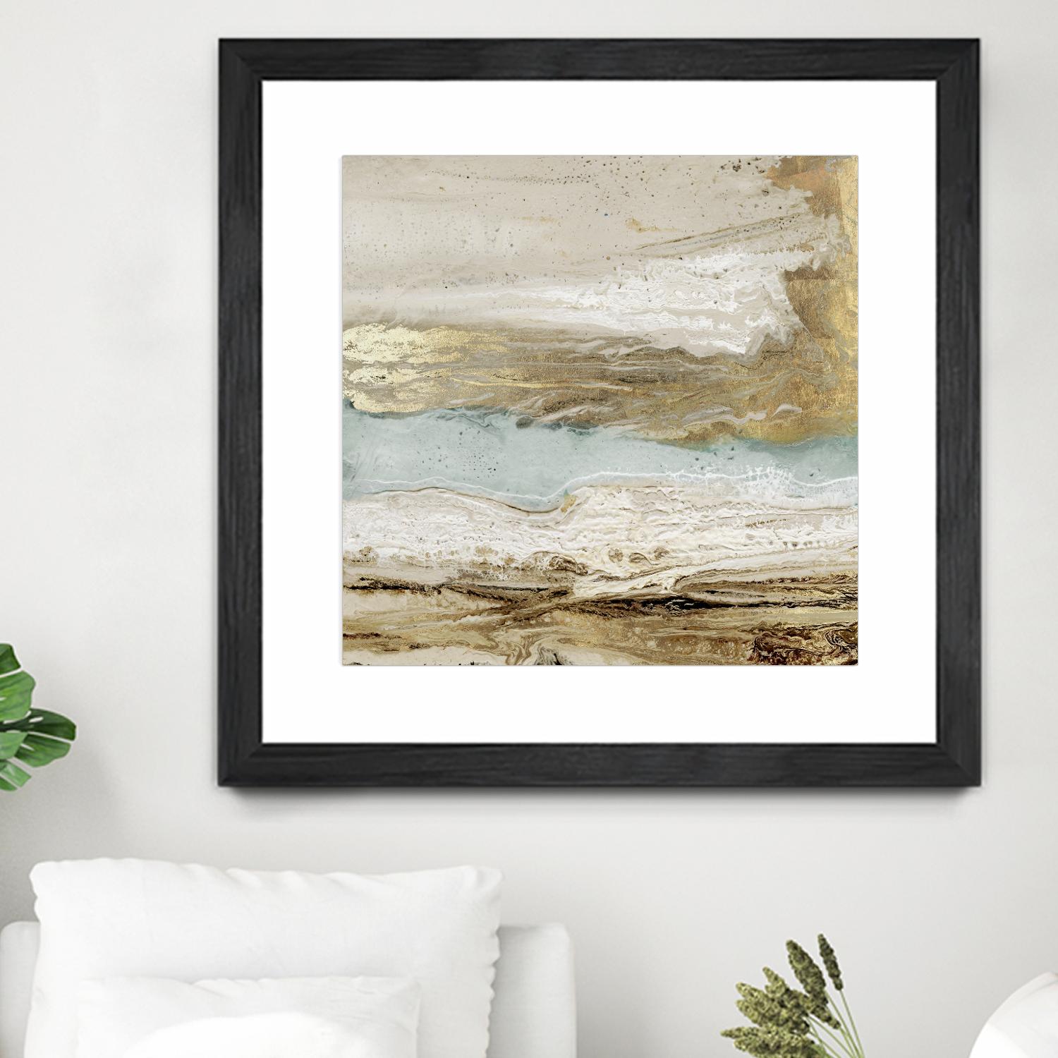 Playa Secreto II by Wendy Kroeker on GIANT ART - beige abstract