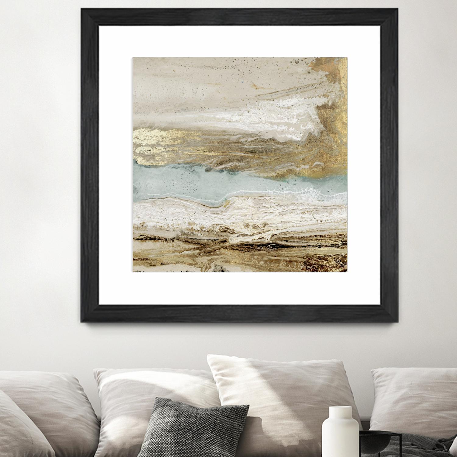 Playa Secreto II by Wendy Kroeker on GIANT ART - beige abstract