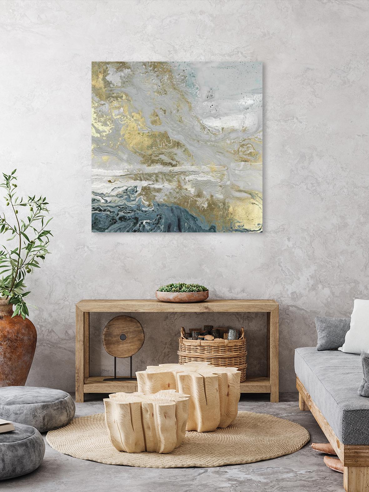 Playa Secreto III Indigo Version by Wendy Kroeker on GIANT ART - blue abstract