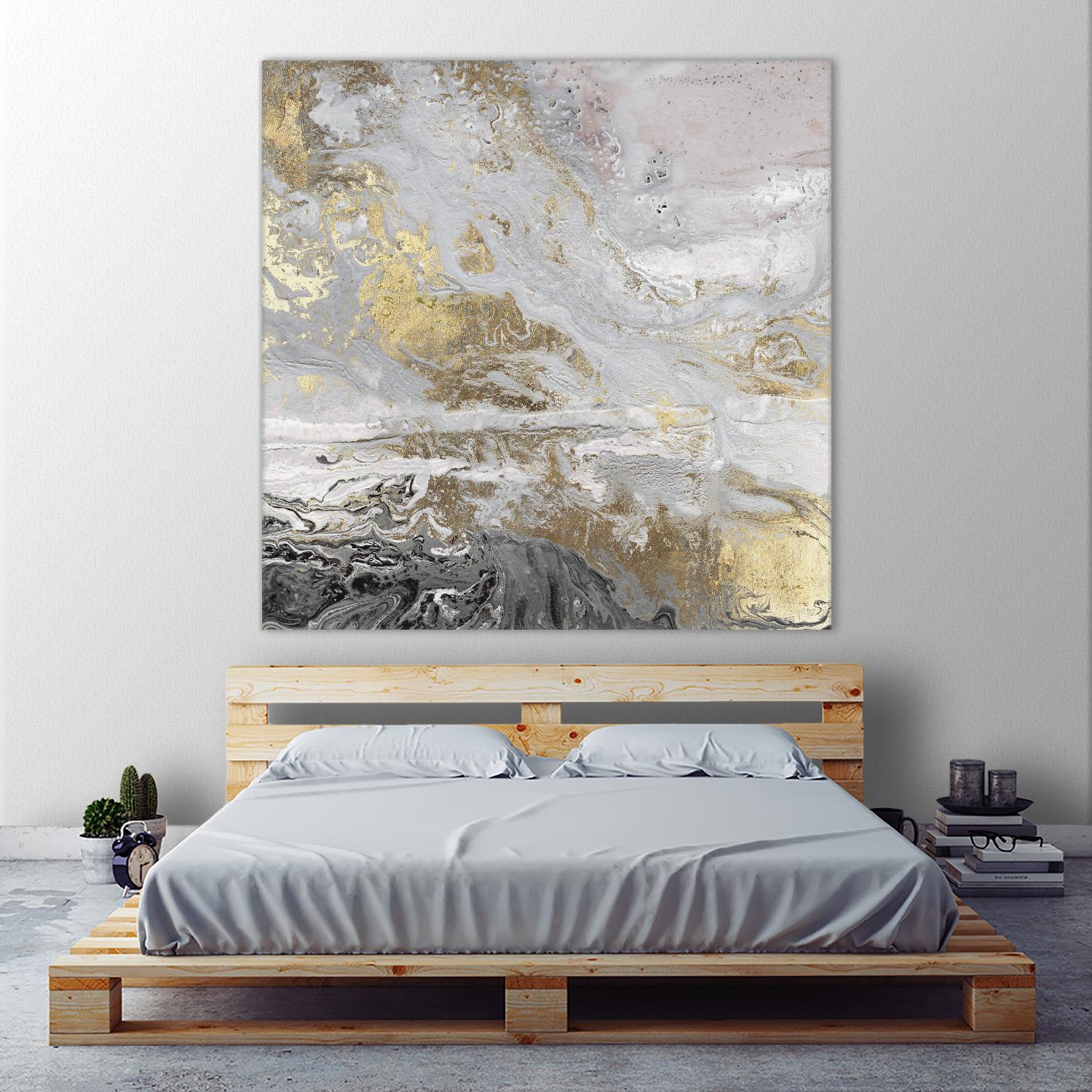 Playa Secreto III Lavender Version by Wendy Kroeker on GIANT ART - white abstract