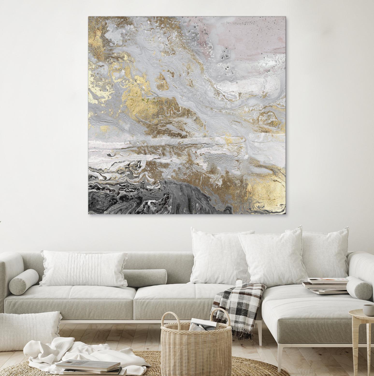 Playa Secreto III Lavender Version by Wendy Kroeker on GIANT ART - white abstract