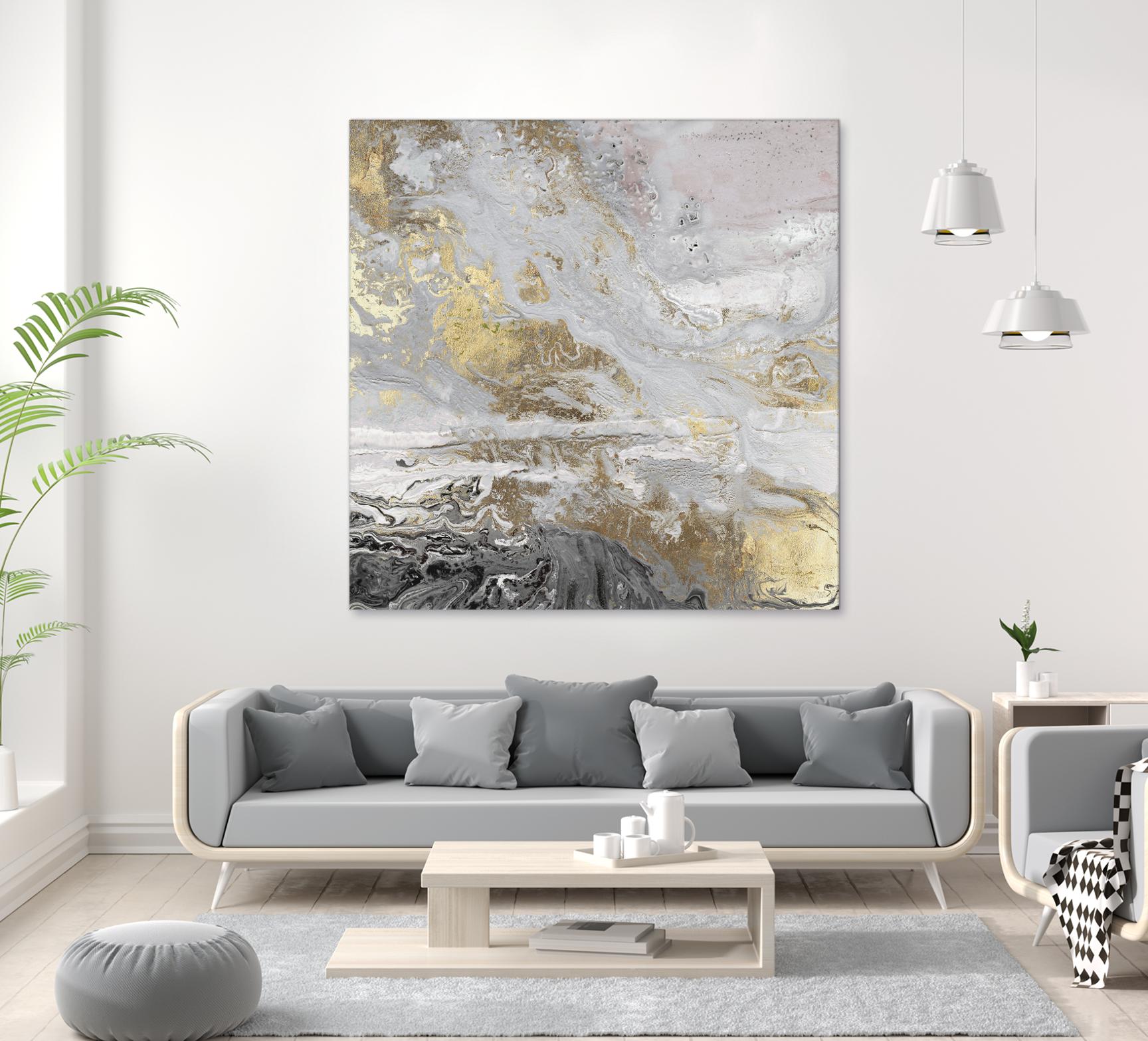 Playa Secreto III Lavender Version by Wendy Kroeker on GIANT ART - white abstract