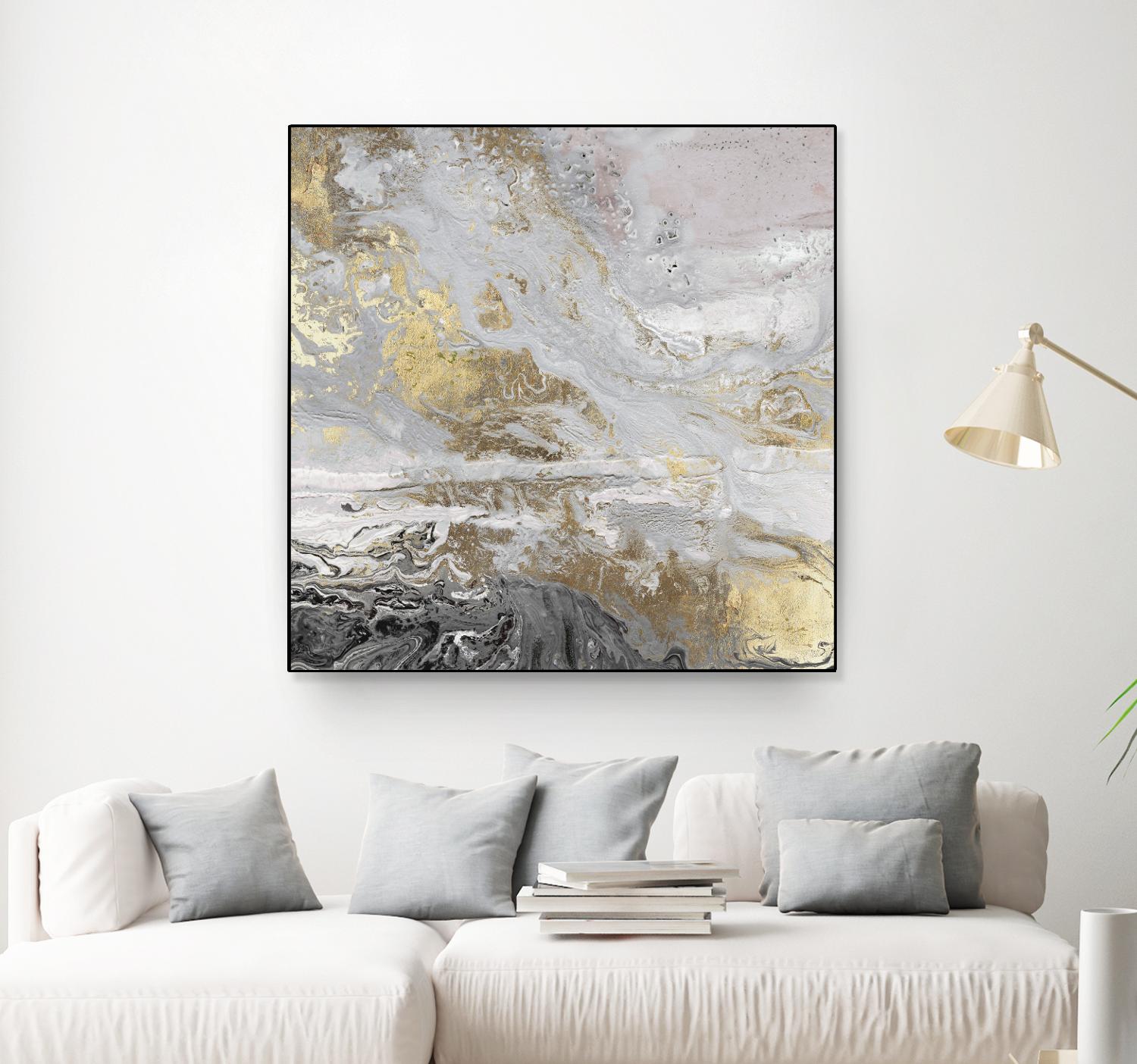 Playa Secreto III Lavender Version by Wendy Kroeker on GIANT ART - white abstract