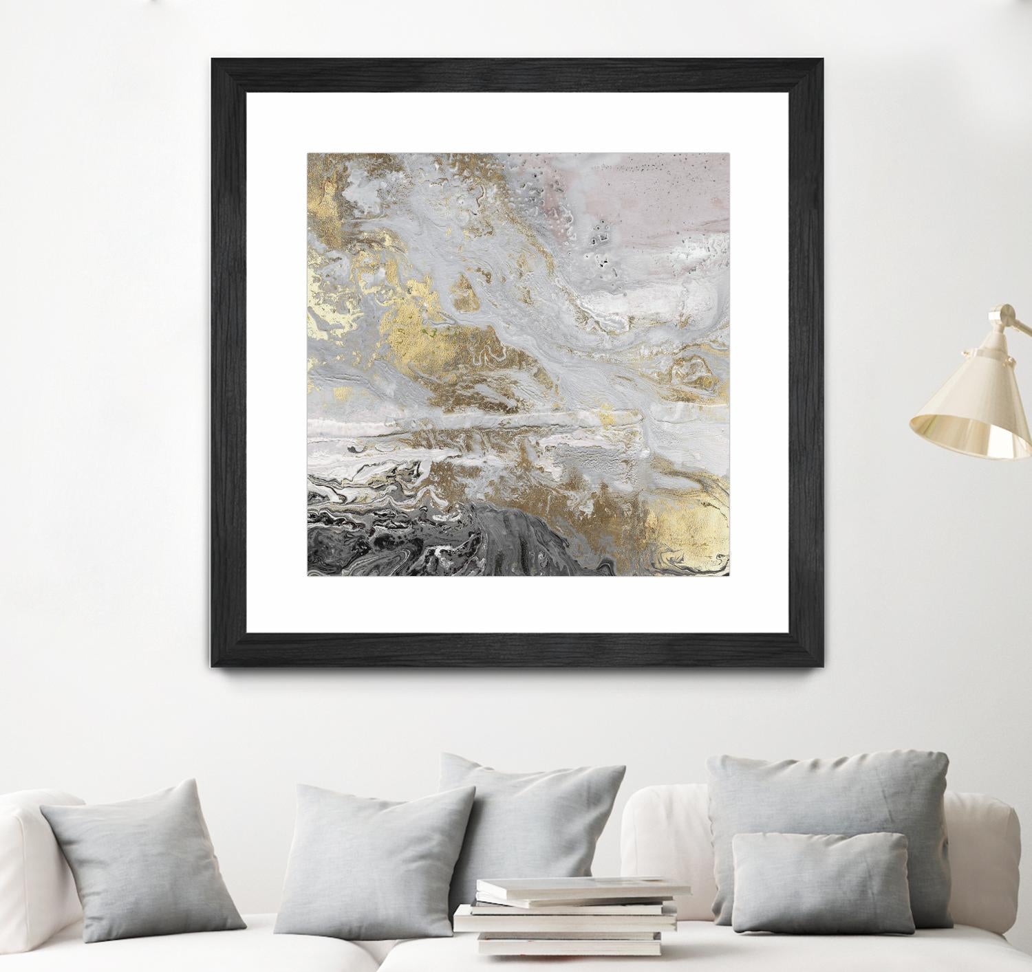 Playa Secreto III Lavender Version by Wendy Kroeker on GIANT ART - white abstract