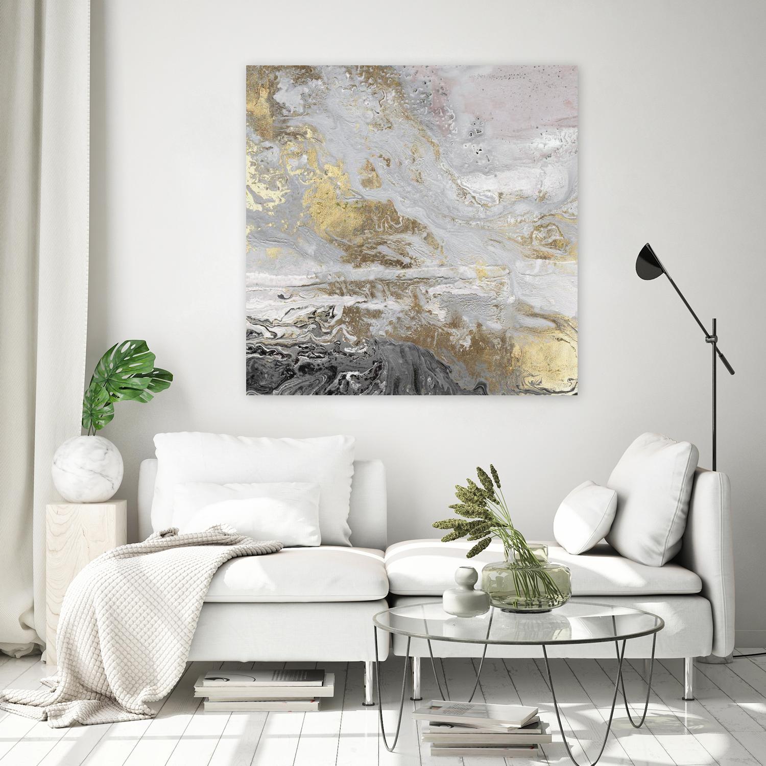 Playa Secreto III Lavender Version by Wendy Kroeker on GIANT ART - white abstract