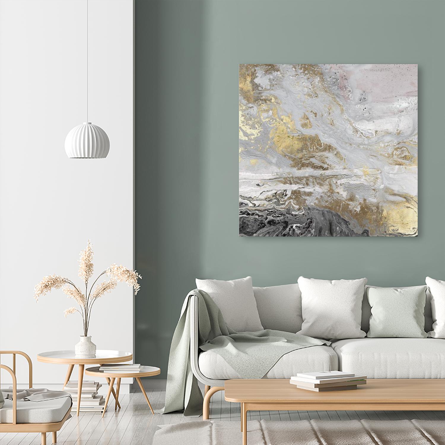 Playa Secreto III Lavender Version by Wendy Kroeker on GIANT ART - white abstract