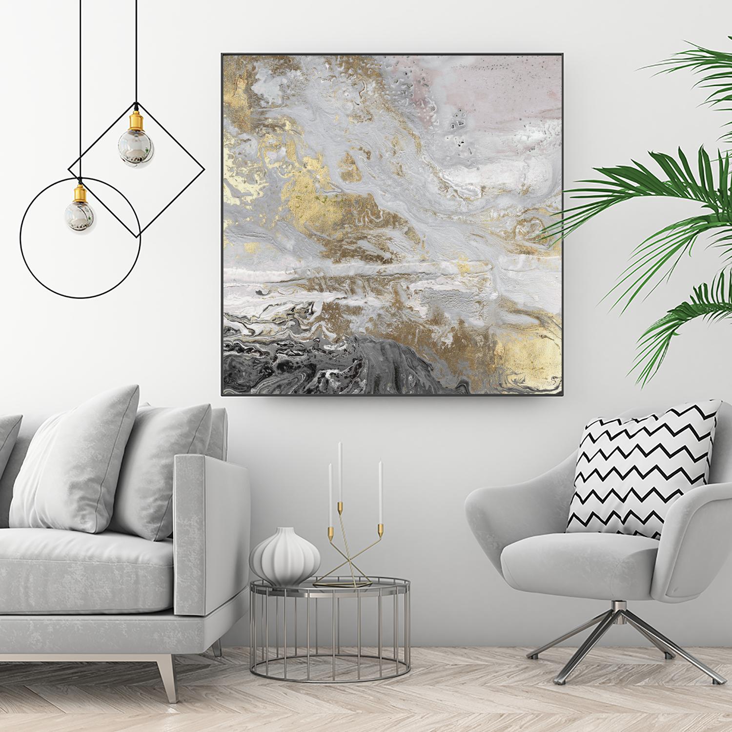 Playa Secreto III Lavender Version by Wendy Kroeker on GIANT ART - white abstract