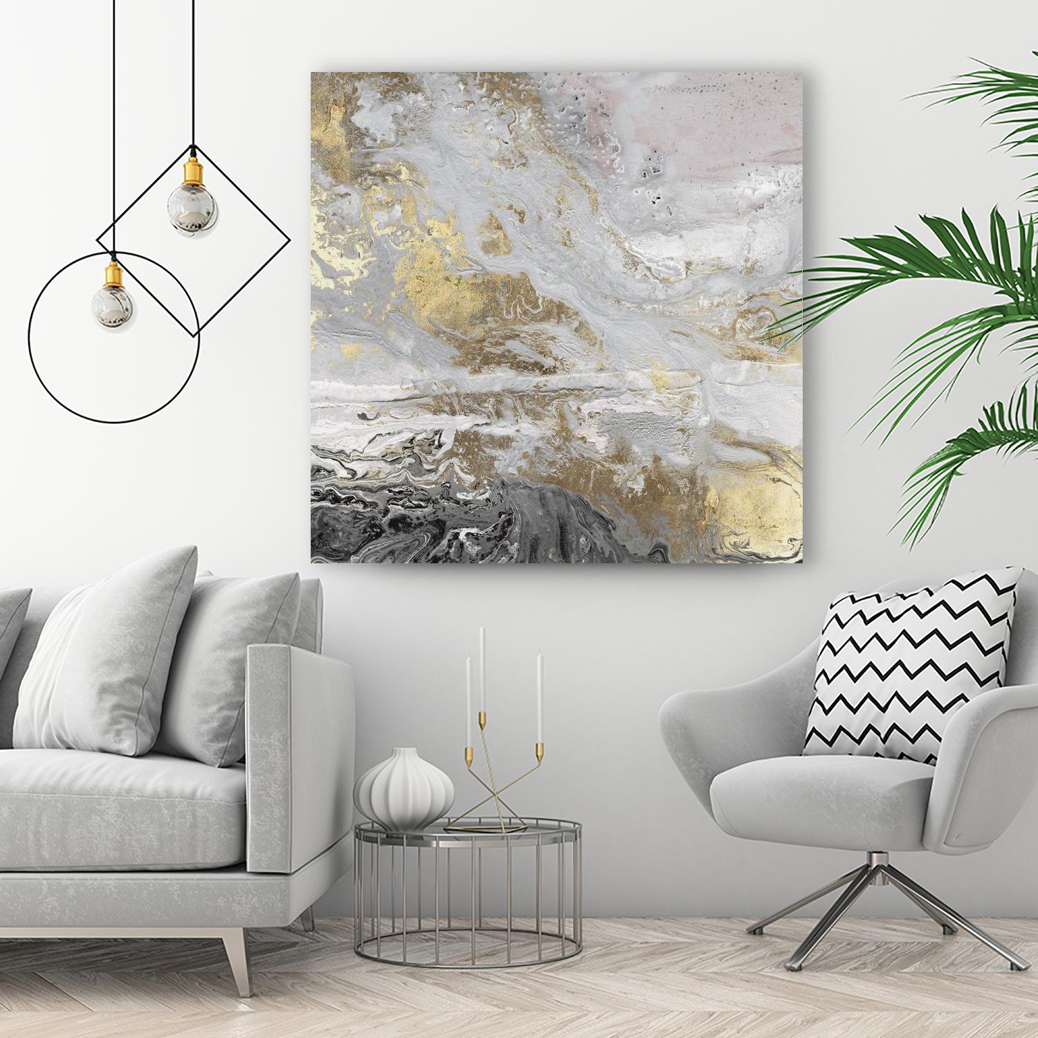 Playa Secreto III Lavender Version by Wendy Kroeker on GIANT ART - white abstract