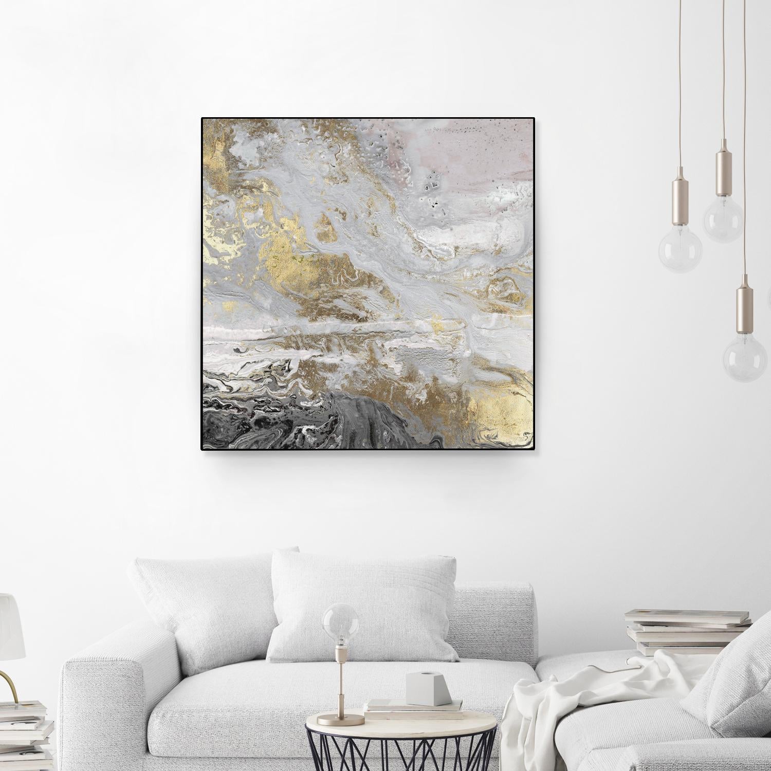 Playa Secreto III Lavender Version by Wendy Kroeker on GIANT ART - white abstract