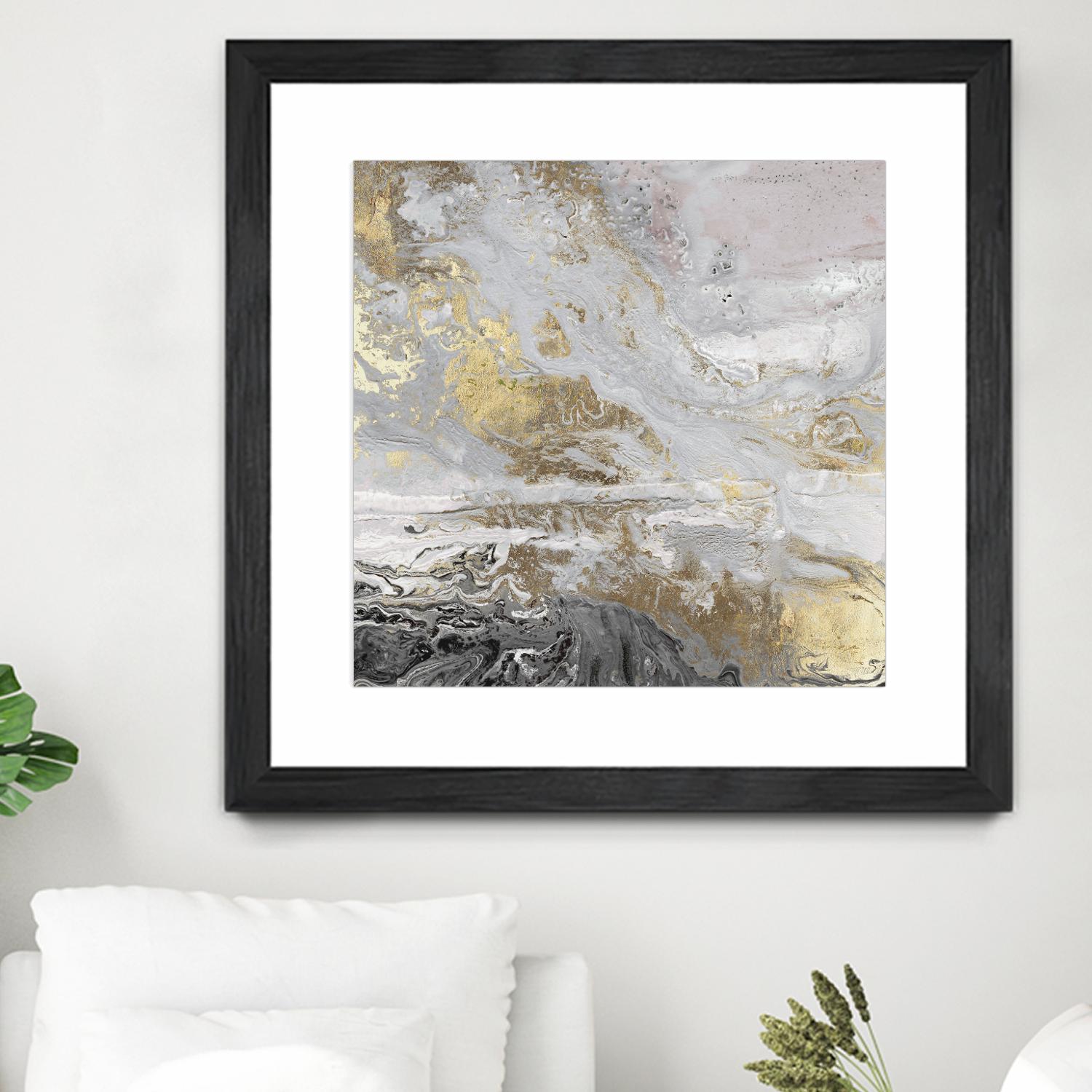 Playa Secreto III Lavender Version by Wendy Kroeker on GIANT ART - white abstract