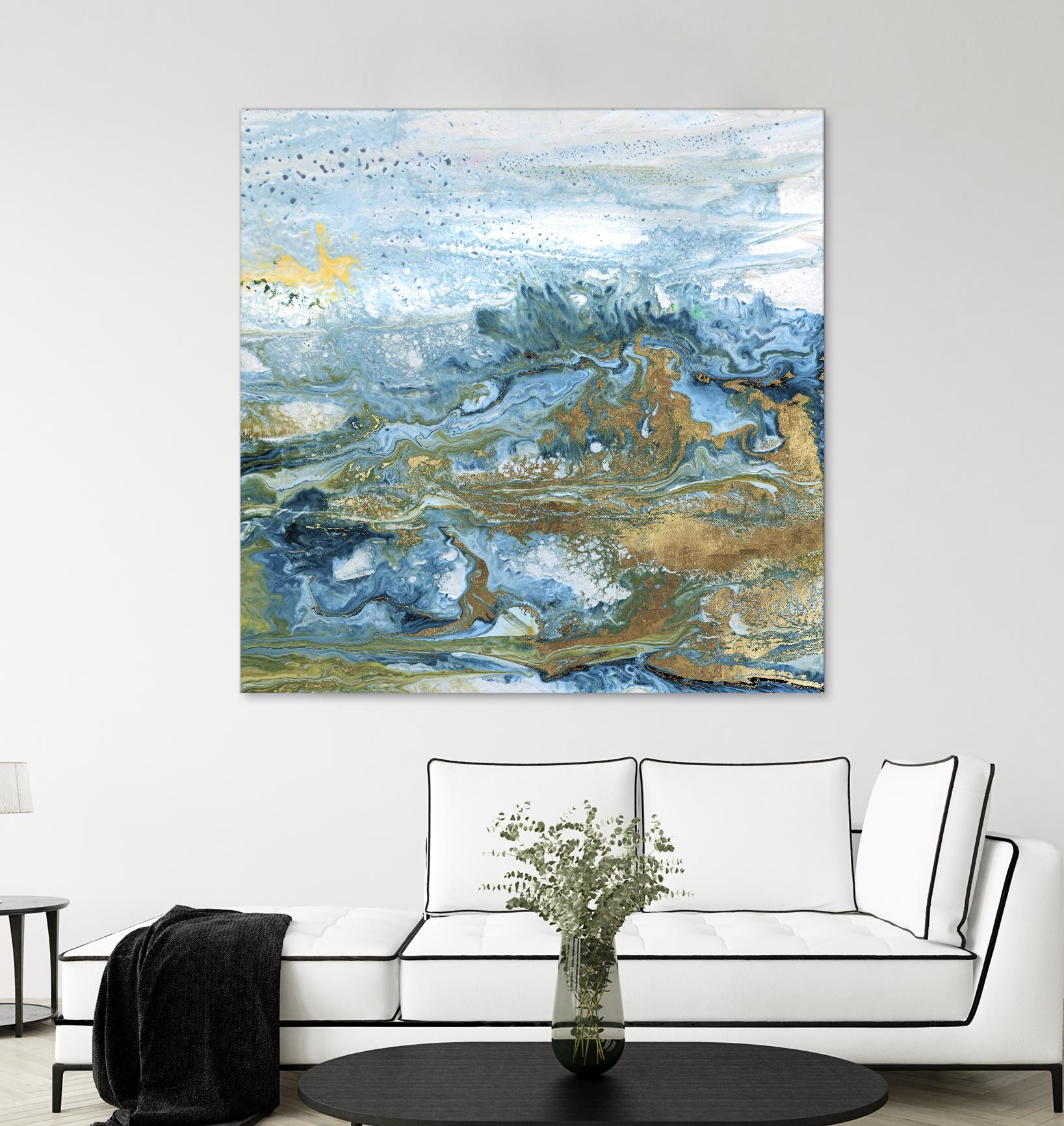 Geode II by Wendy Kroeker on GIANT ART - gold abstract