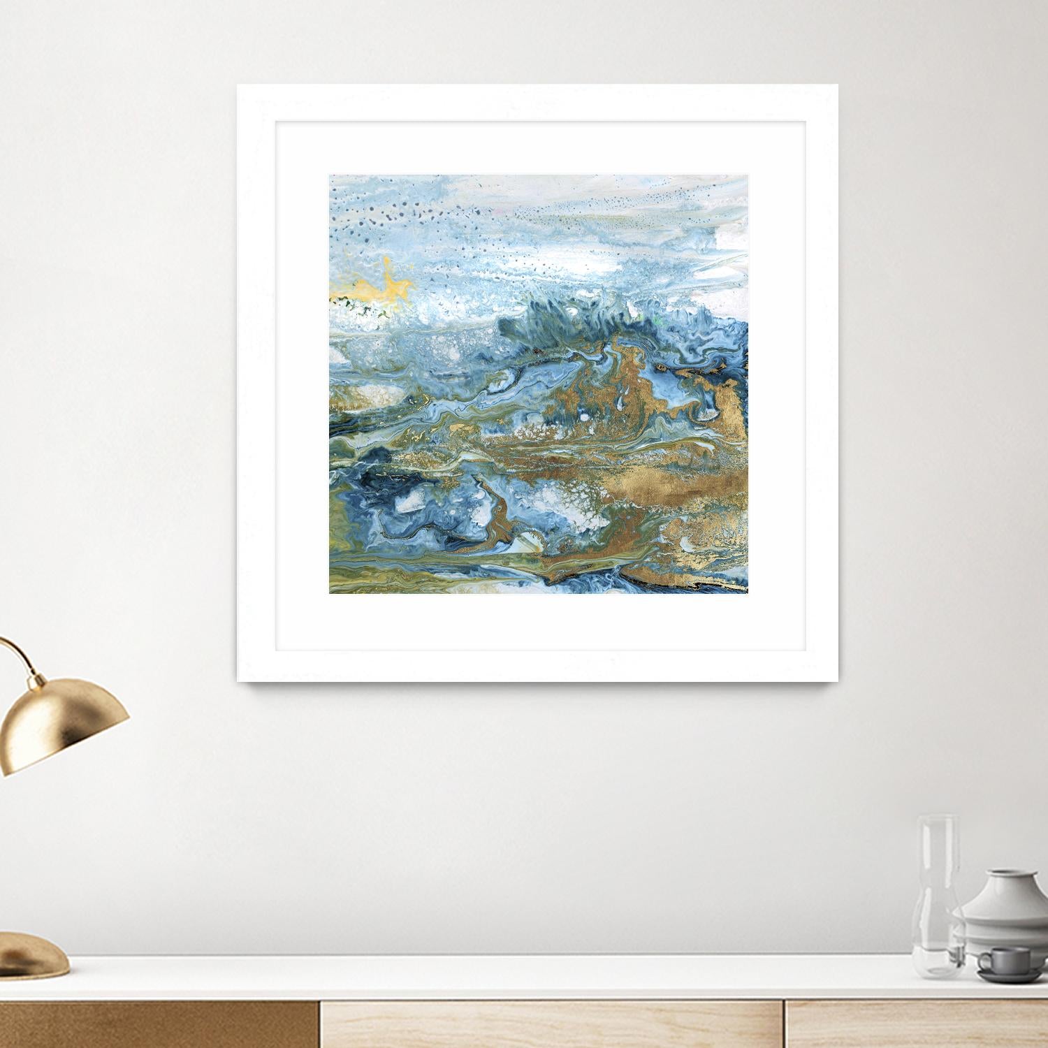 Geode II by Wendy Kroeker on GIANT ART - gold abstract