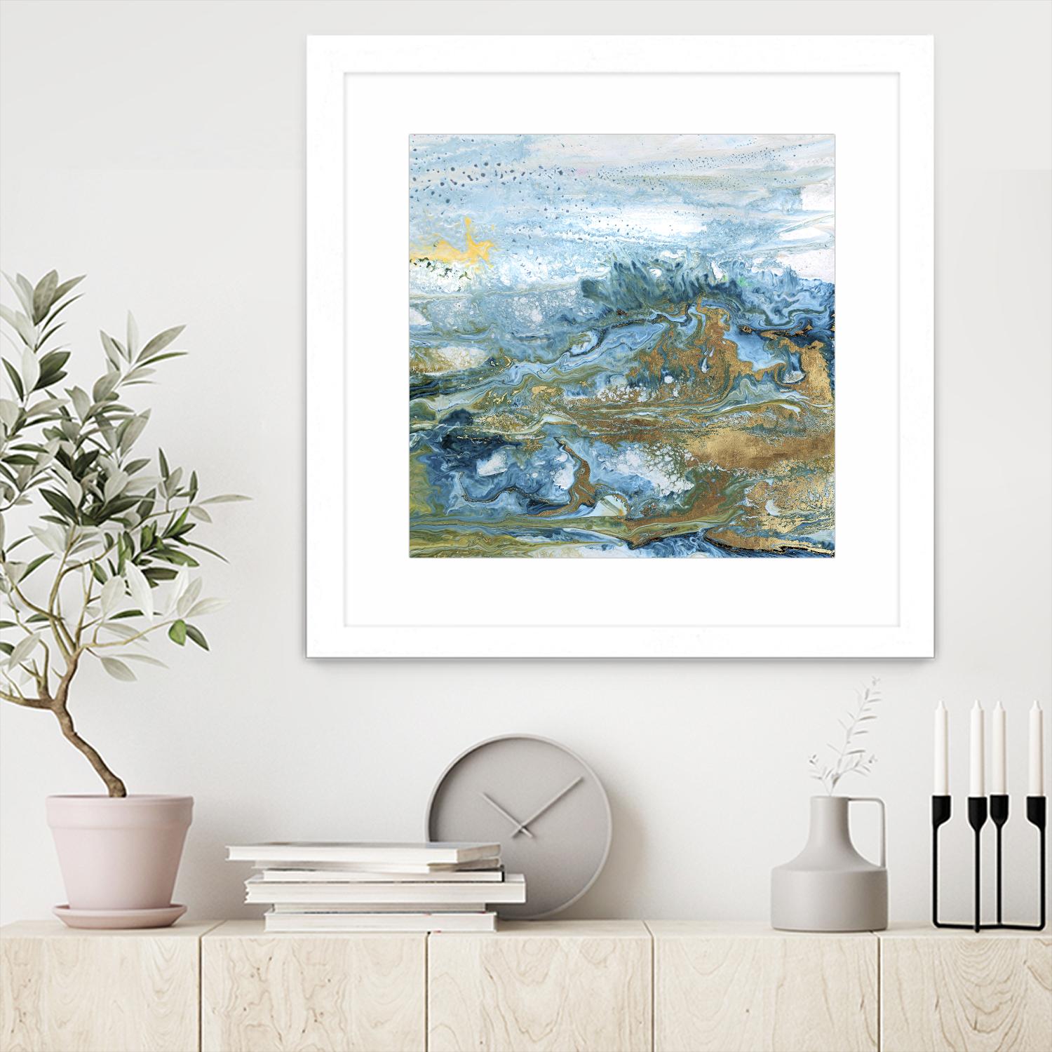 Geode II by Wendy Kroeker on GIANT ART - gold abstract