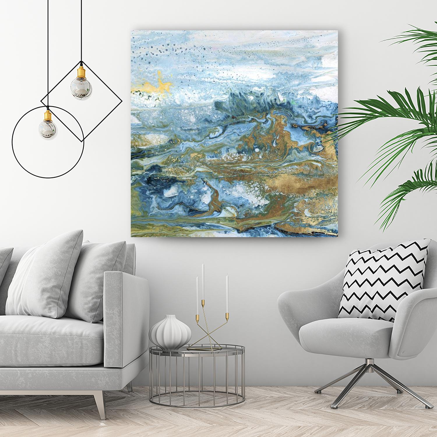 Geode II by Wendy Kroeker on GIANT ART - gold abstract