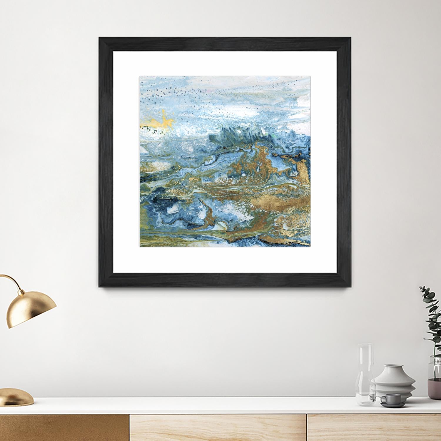 Geode II by Wendy Kroeker on GIANT ART - gold abstract