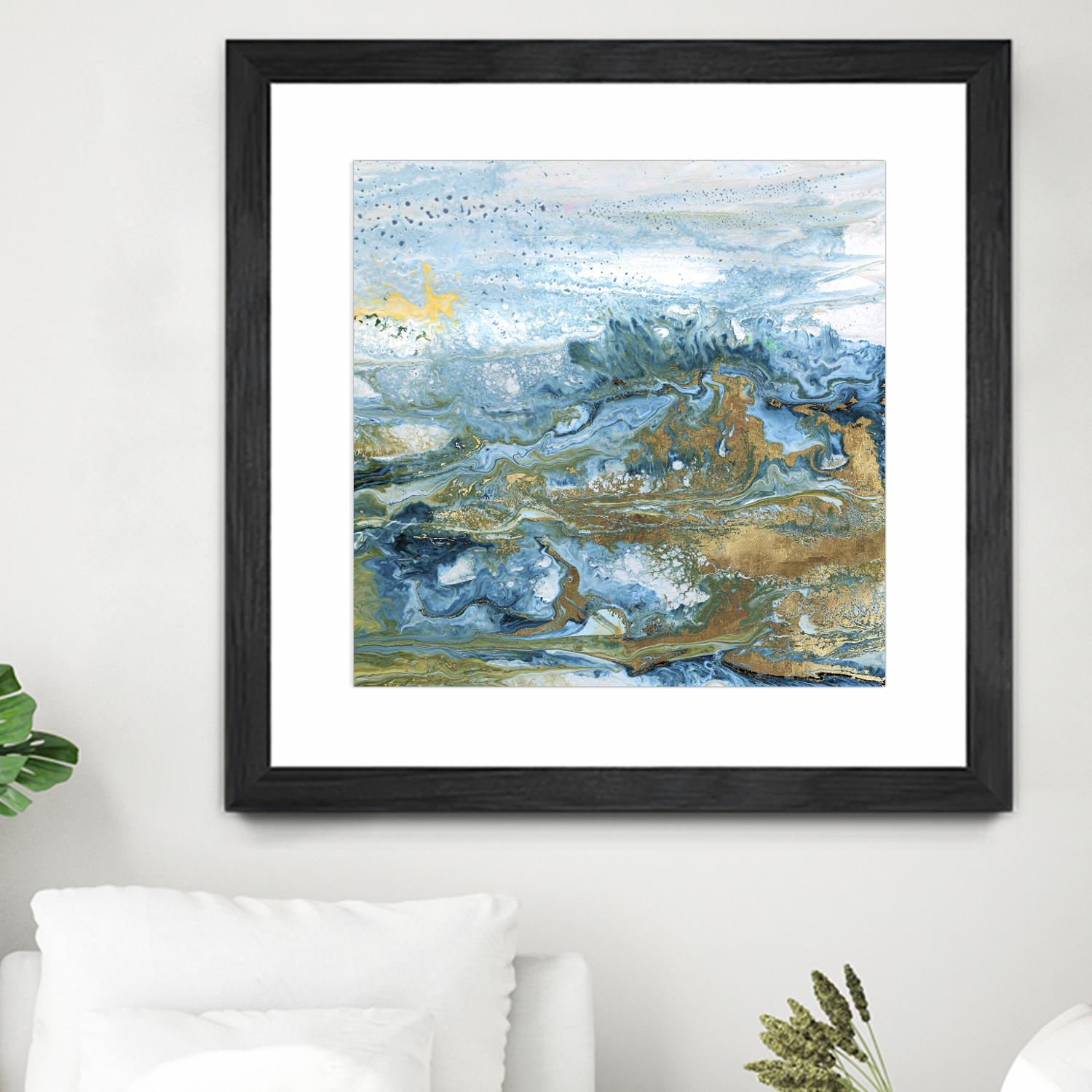 Geode II by Wendy Kroeker on GIANT ART - gold abstract