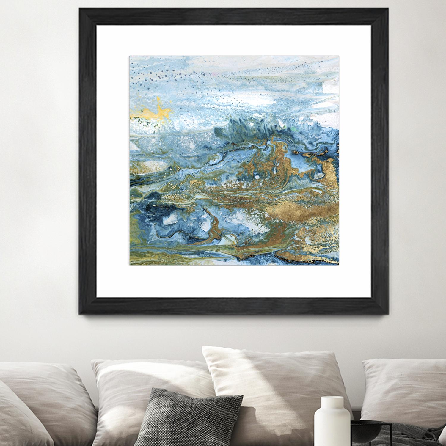 Geode II by Wendy Kroeker on GIANT ART - gold abstract