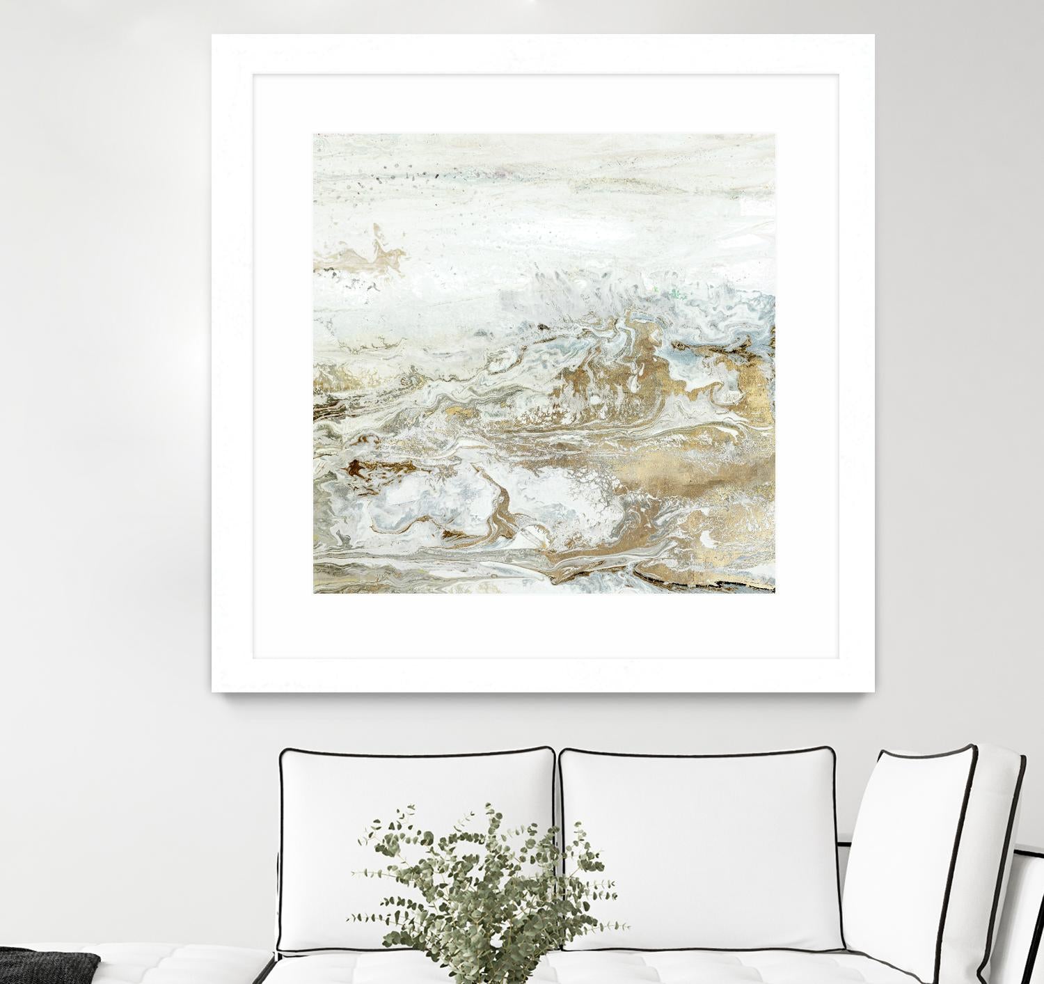 Geode II Teal Version by Wendy Kroeker on GIANT ART - gold abstract